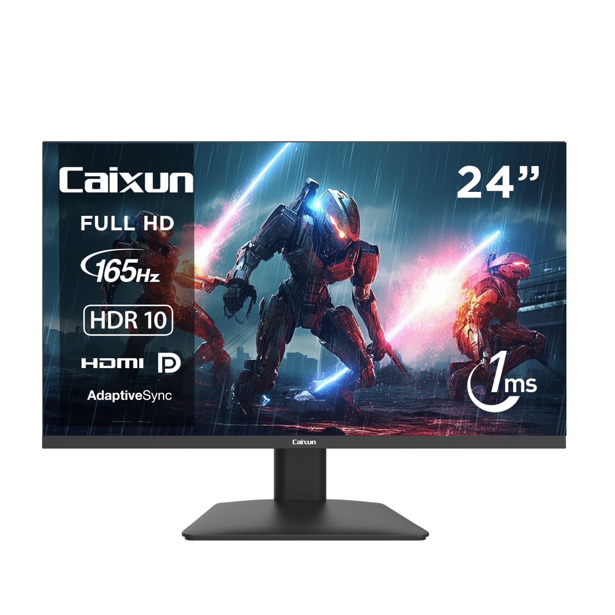 Monitor Gamer Plano Caixun 24 Fhd C24X5F 165hz IPS 1ms HDR10 Negro-0