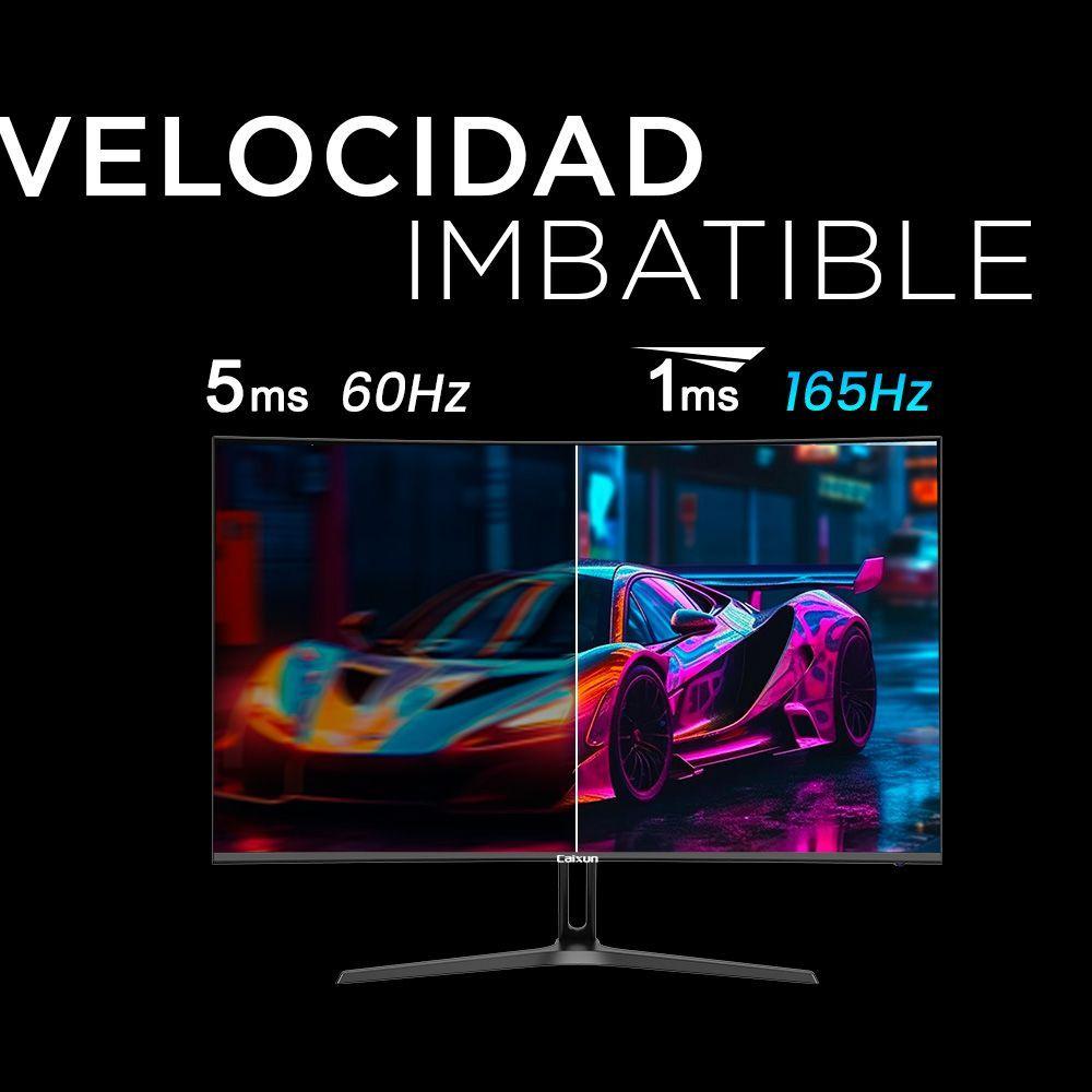 Monitor Gamer Curvo Caixun 27" FHD VA 1500R 240Hz sRGB 128% HDMI 2.1 DP 1ms C27C1F-5