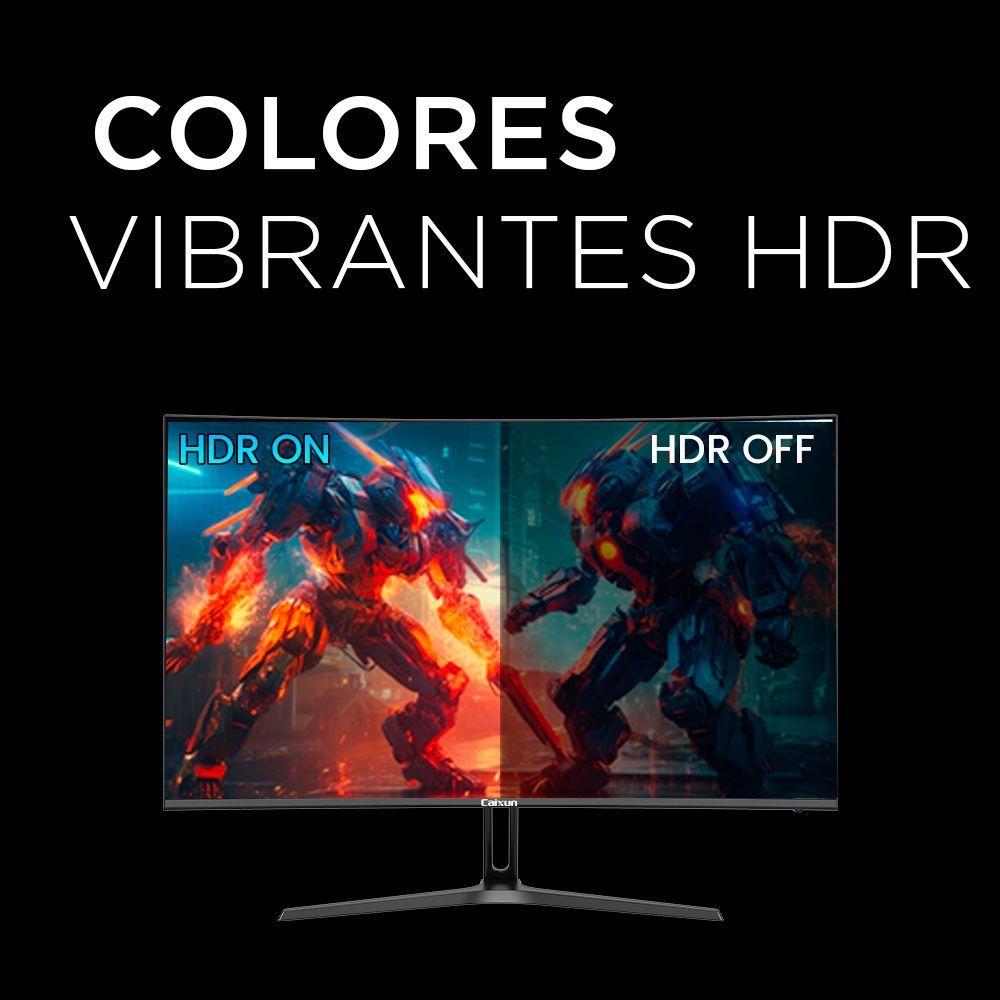 Monitor Gamer Curvo Caixun 27" FHD VA 1500R 240Hz sRGB 128% HDMI 2.1 DP 1ms C27C1F-6