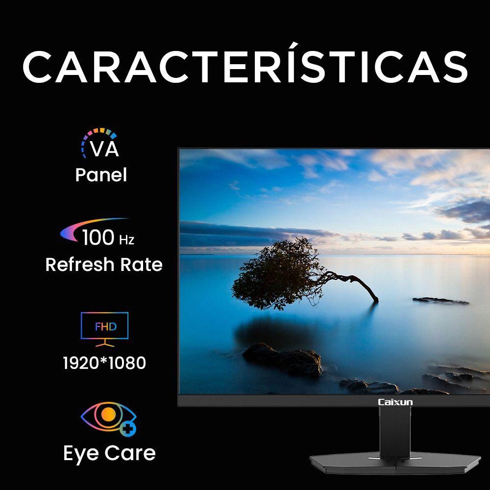 Monitor Oficina Caixun 27" FHD VA 100Hz sRGB110% Negro C27F2F-2