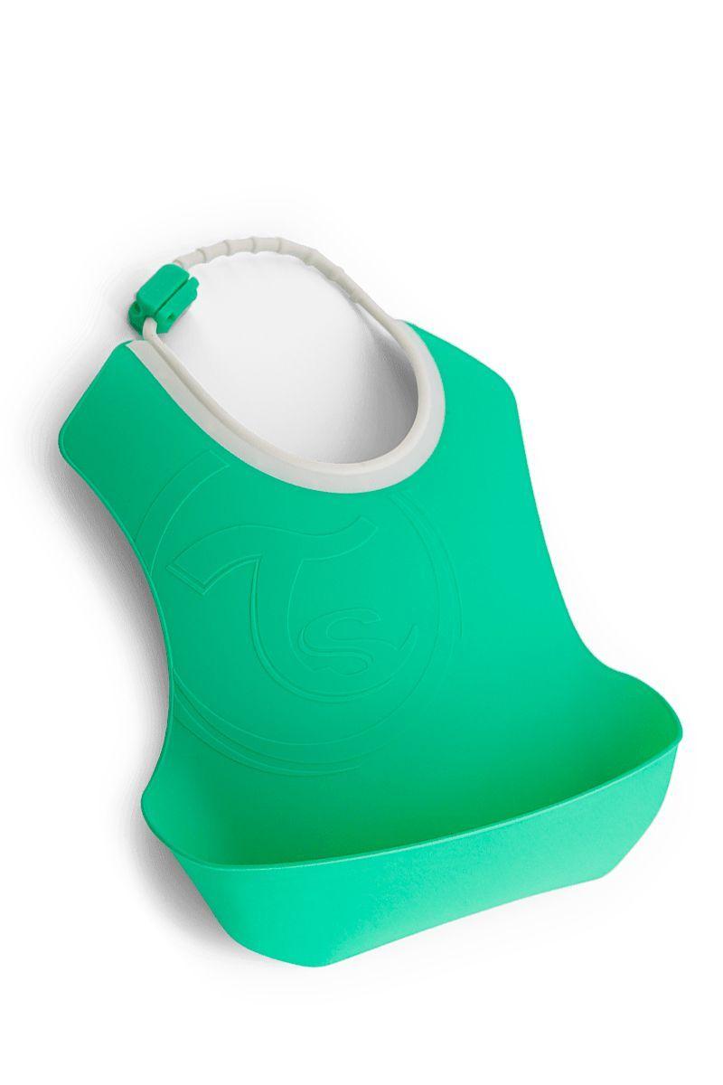 Pack 2 Baberos 4+ Meses Verde y Celeste-2