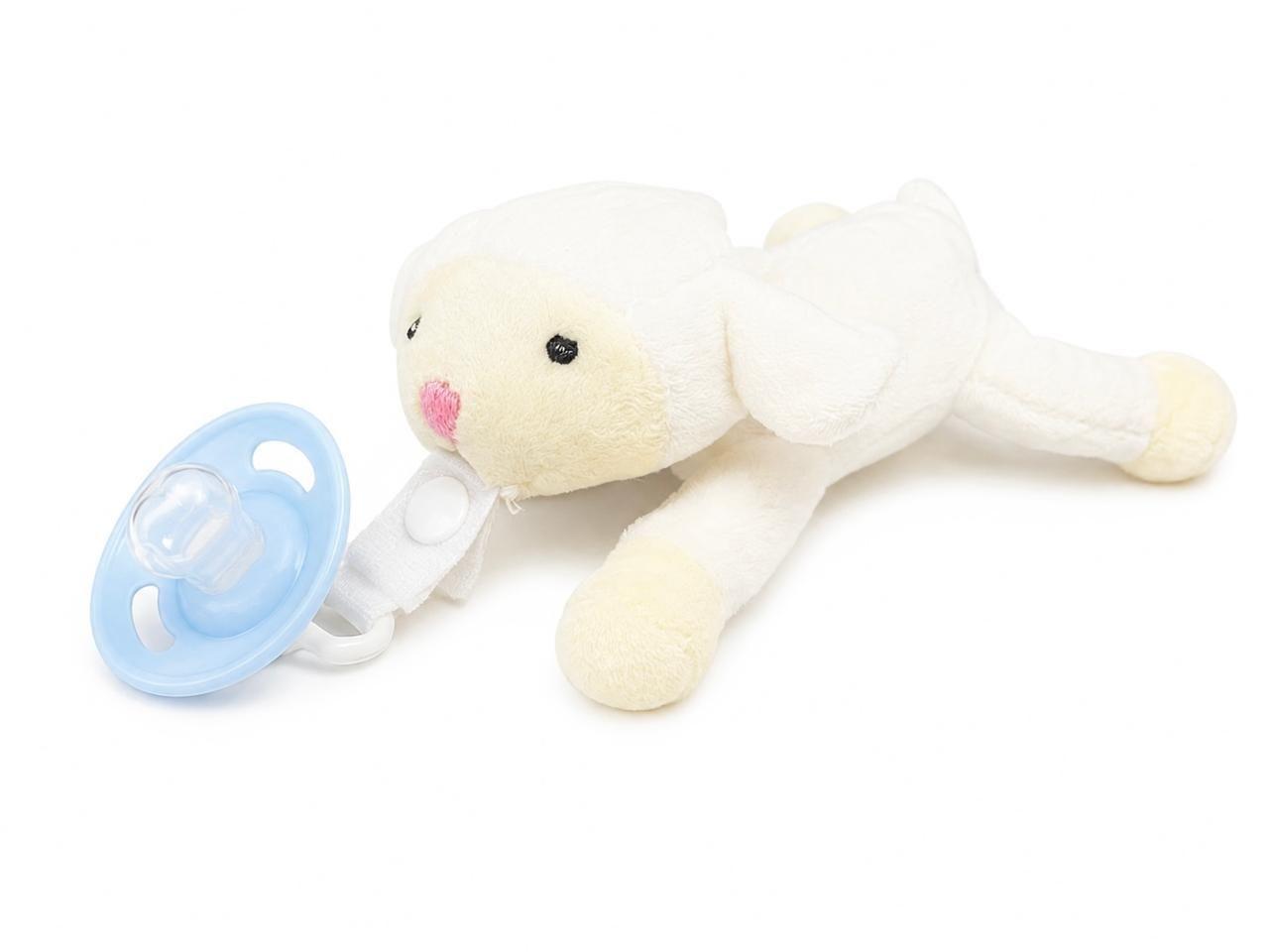 Peluche Portachupete Ovejita con Chupete de Silicona-3