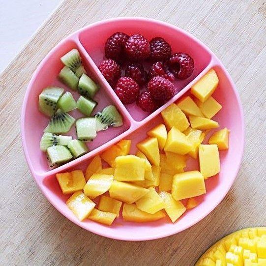 Plato con Divisiones 6+ Meses Rosa Pastel-3