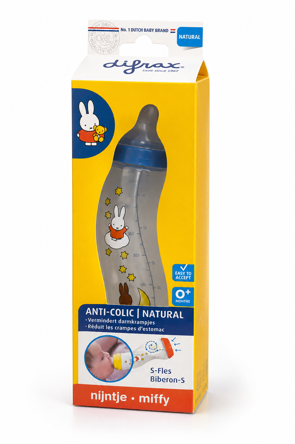 Mamadera Difrax S Antic licos 250 ml-1