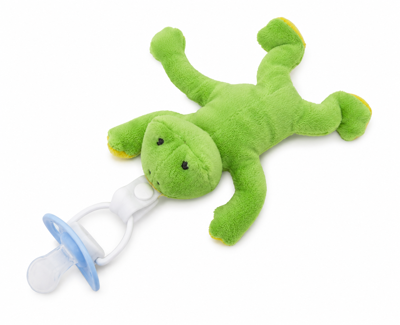 Peluche Portachupete Ranita con Chupete de Silicona-0