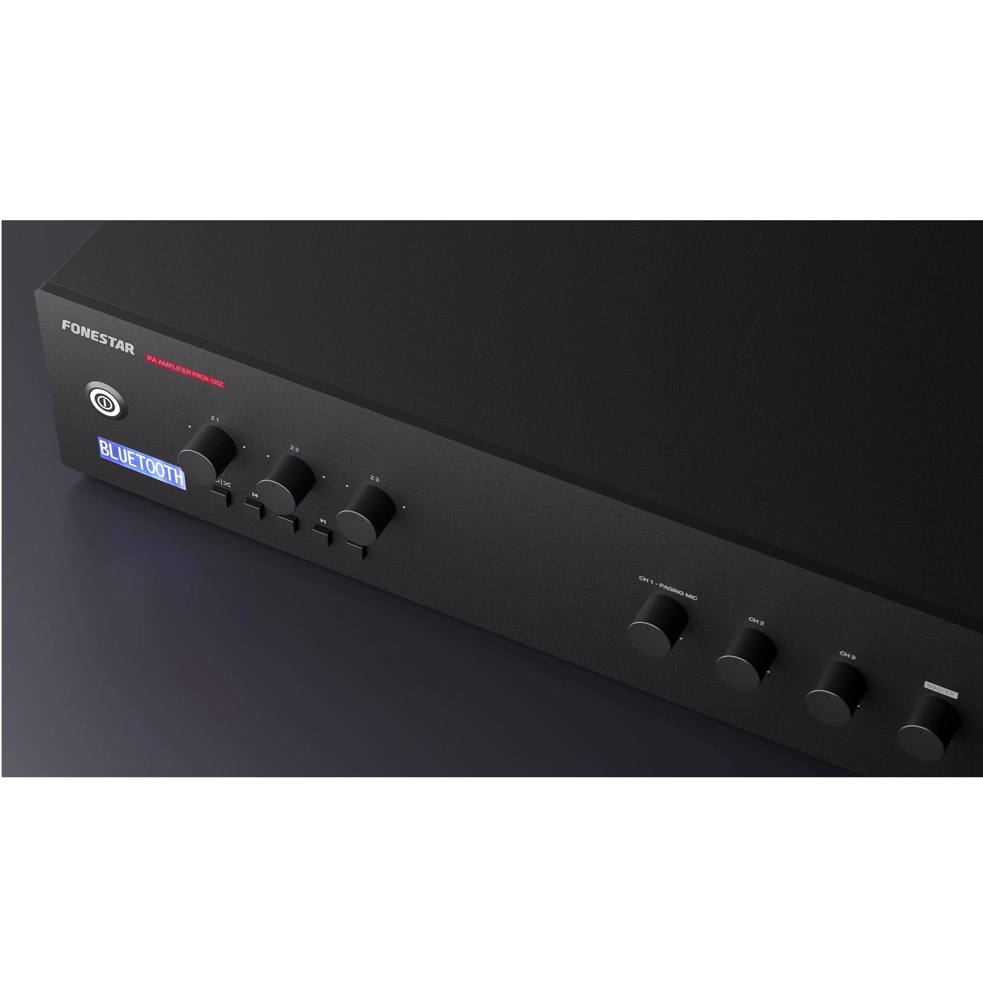 Amplificador Megafonía 3 Zonas Prox-120Z-4