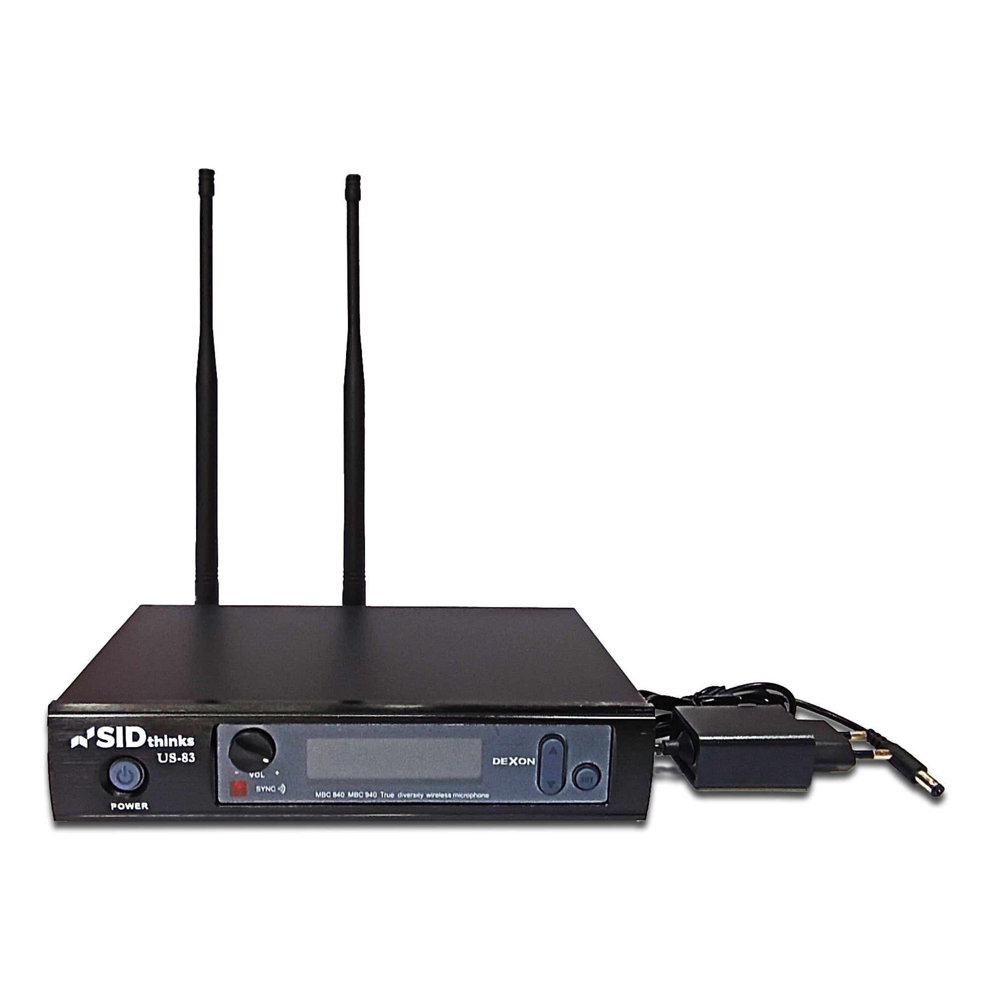 Kit Micrófono Profesional Inalámbrico y Receptor UHF SID thinks US-83-3