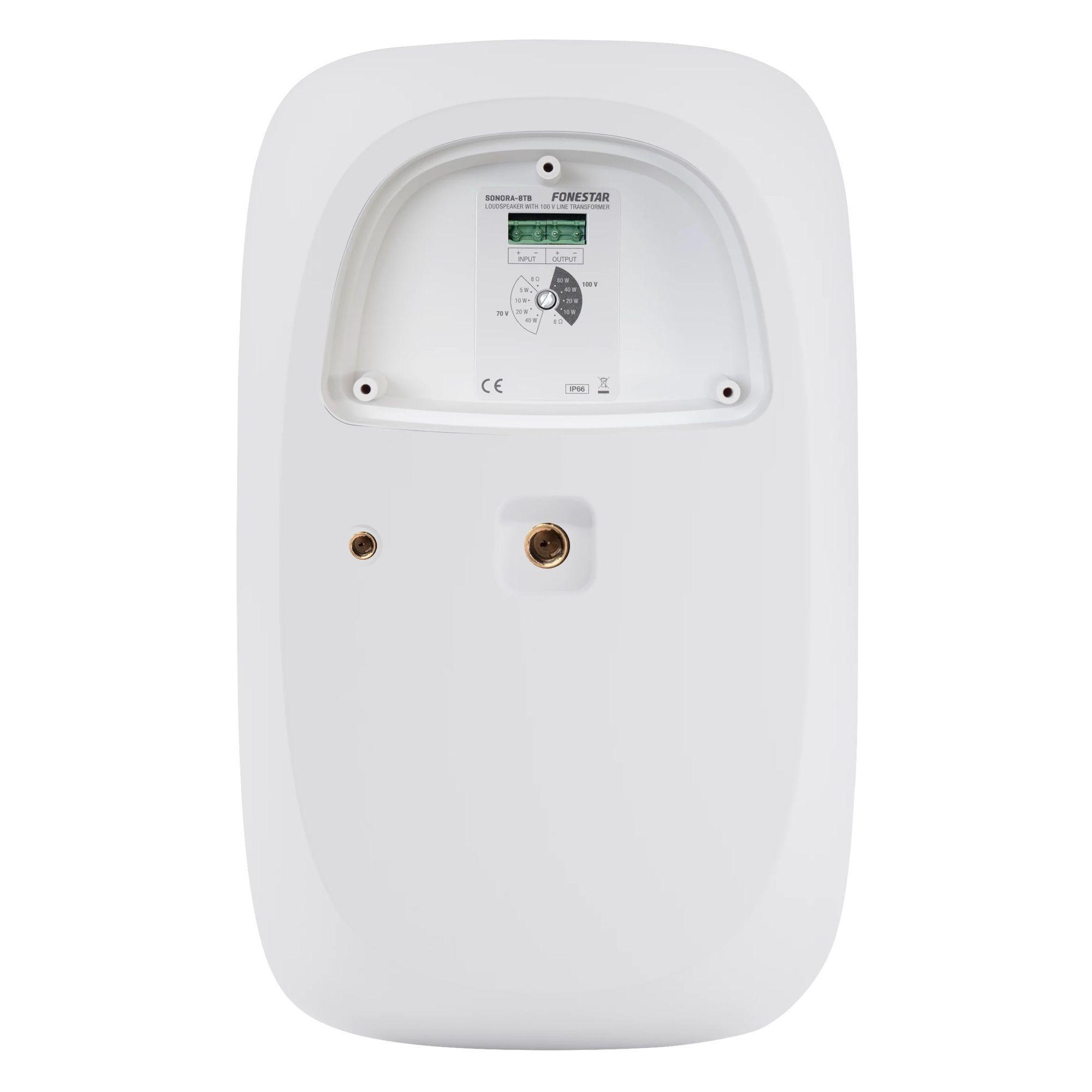 Parlante Sonora Ambiental 8TB 100W Con Transformador Línea Muro IP-66-2