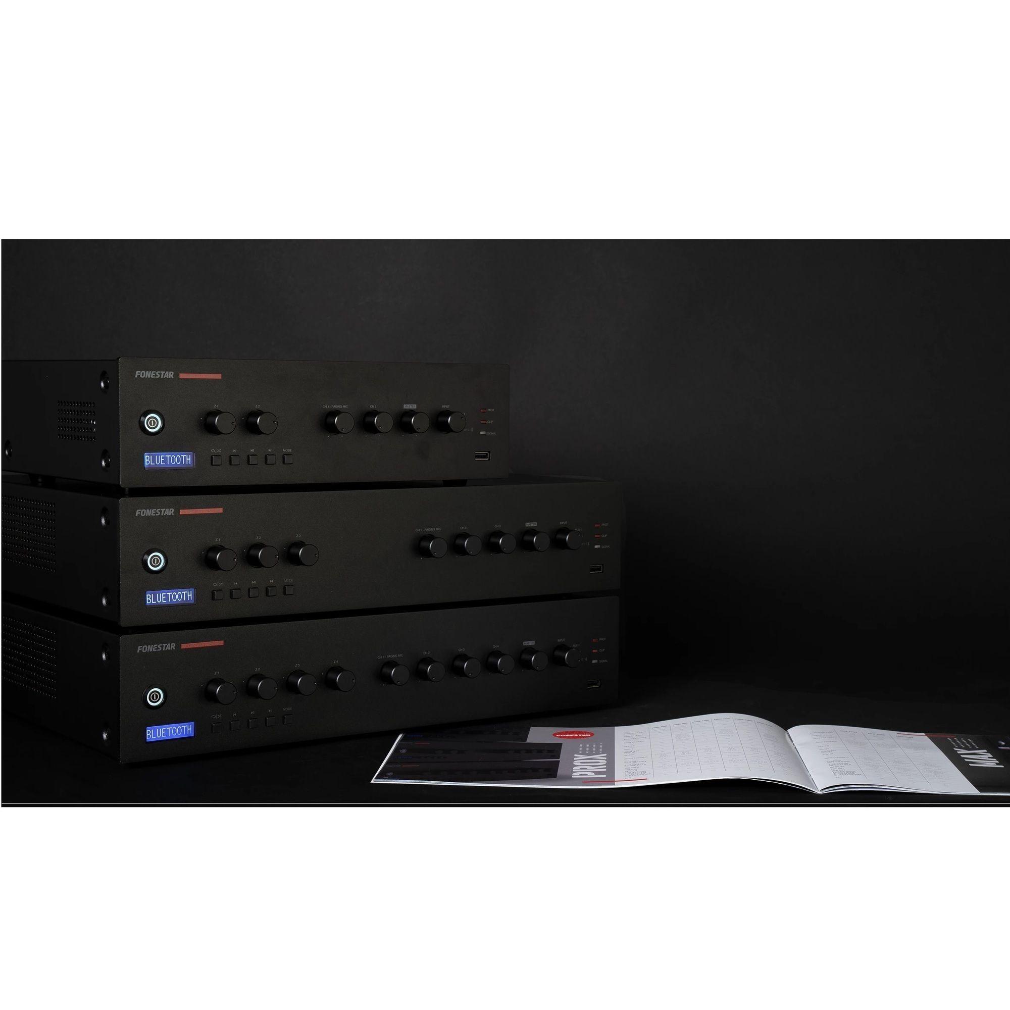 Amplificador Megafonía 4 Zonas Prox-240Z-6