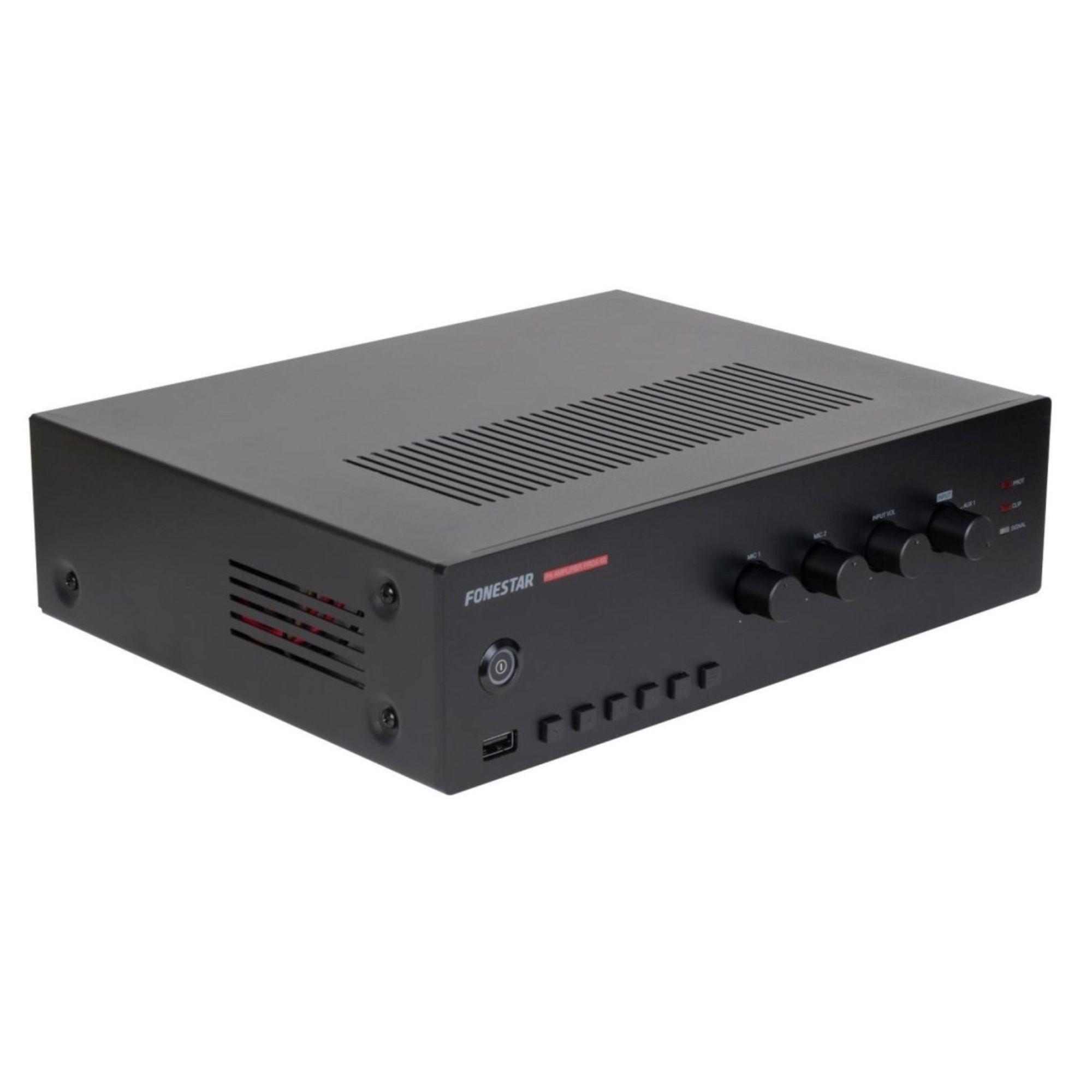 Amplificador Megafonía y Música Ambiental 60W USB -7