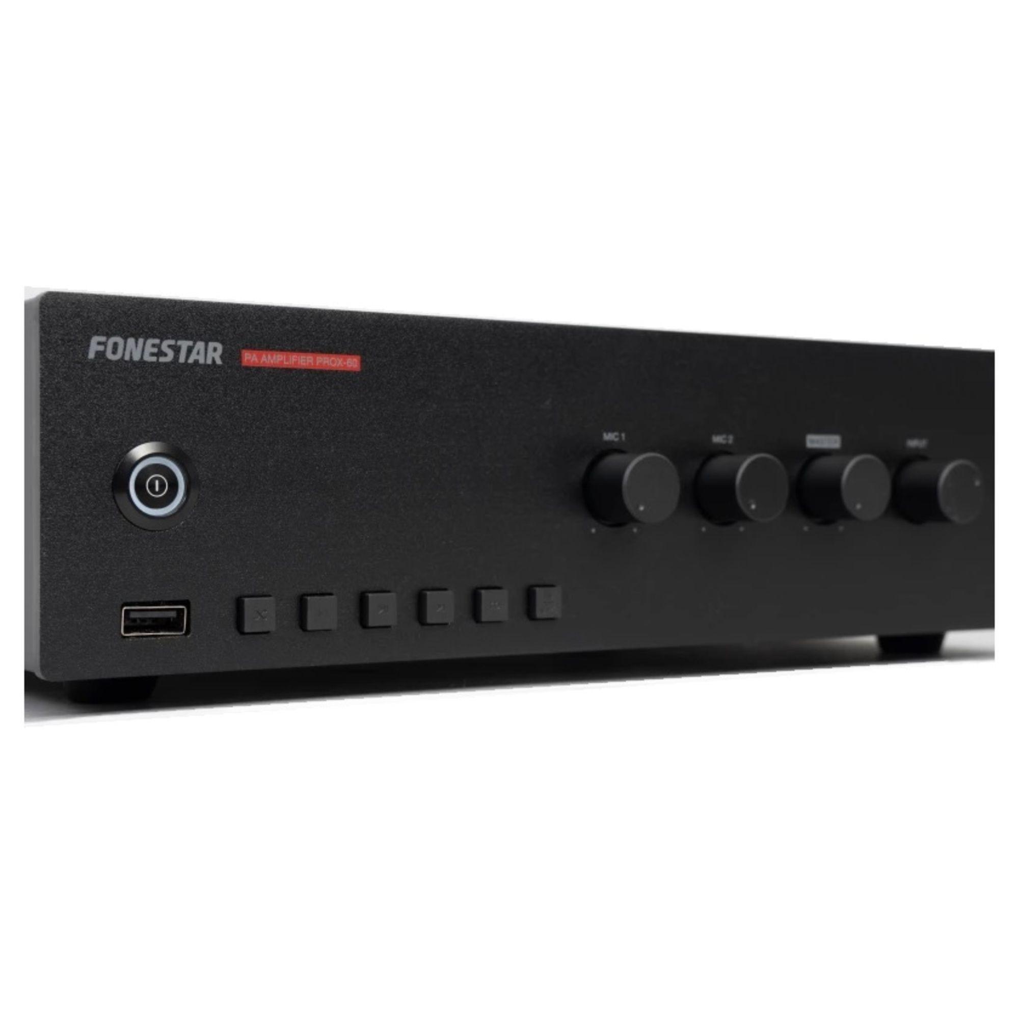 Amplificador Megafonía y Música Ambiental 60W USB -0