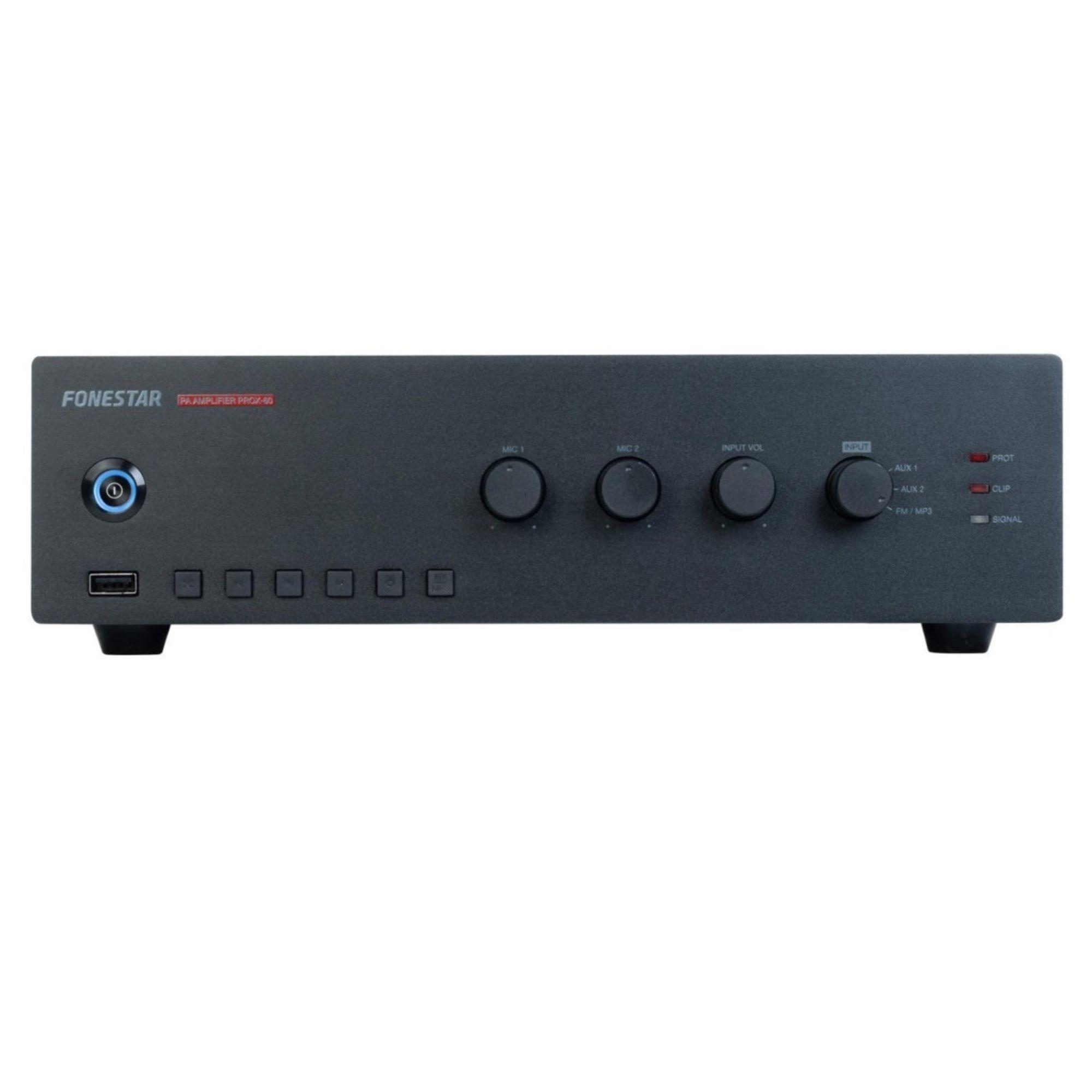 Amplificador Megafonía y Música Ambiental 60W USB -3