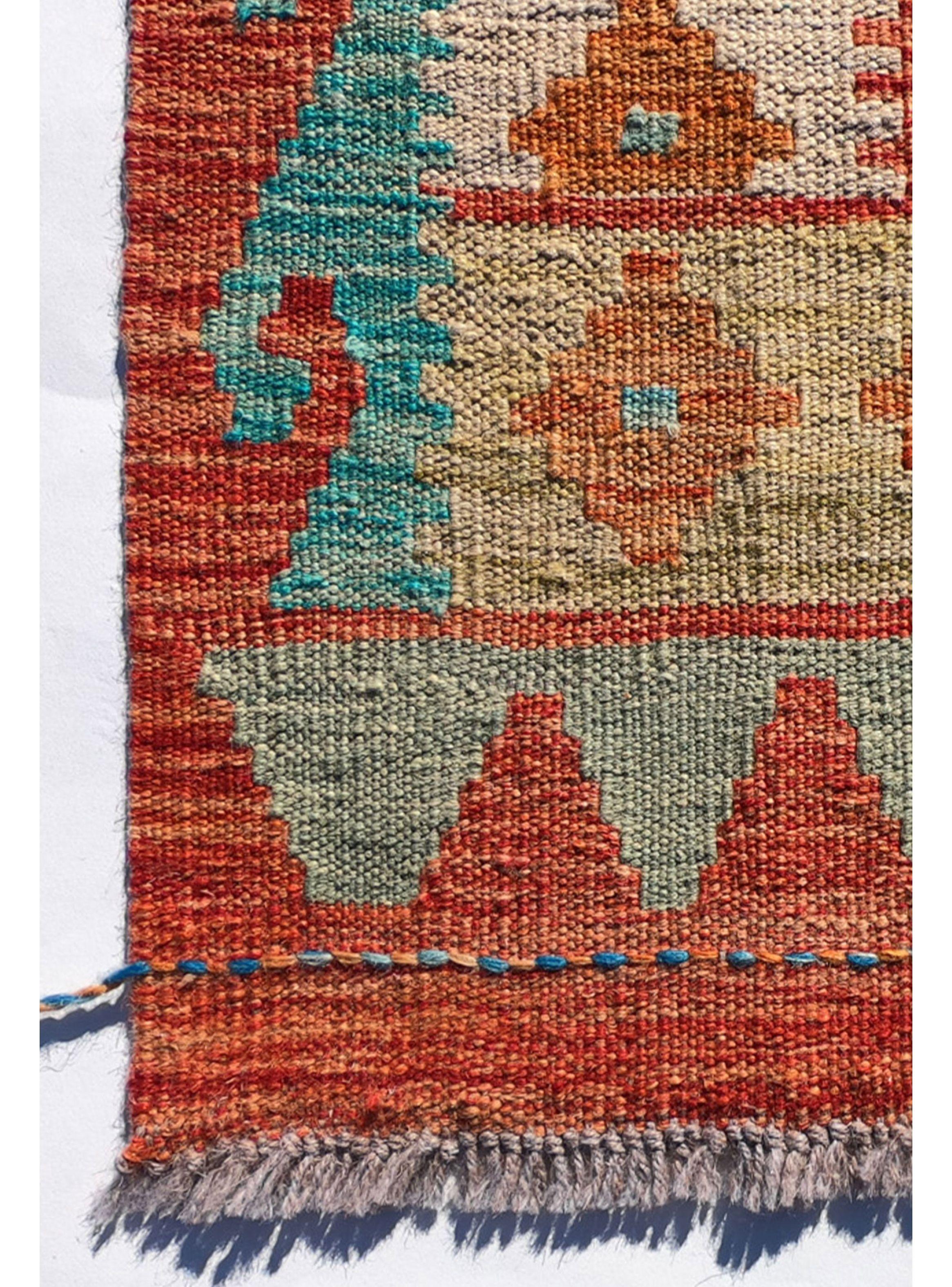 Alfombra de Lana Kelim Kashkuli de 1.90 x 1.20 mts., AA1202-2