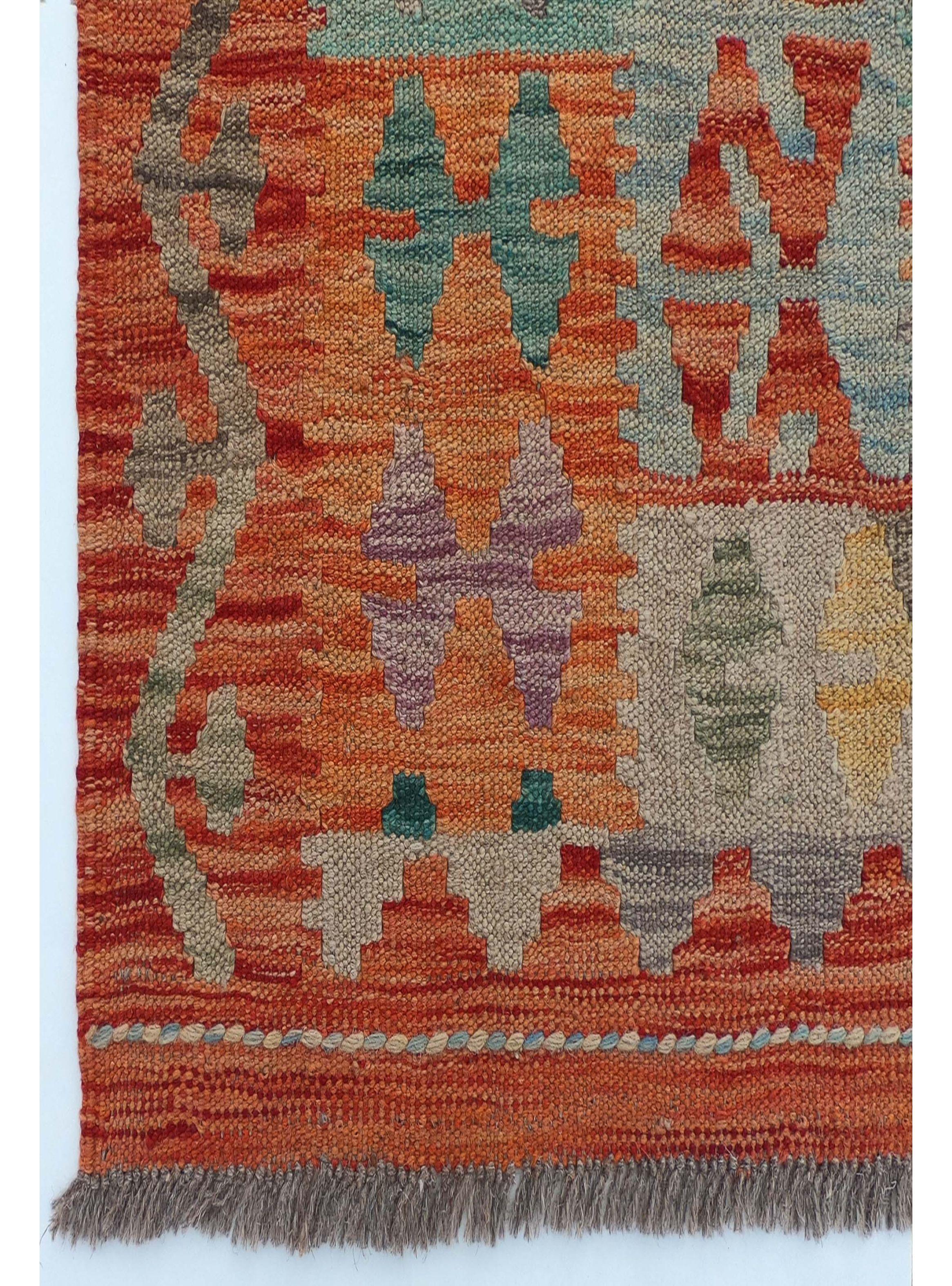 Alfombra de Lana Kelim Kashkuli de 2.50 x 1.70 mts., AA871-5