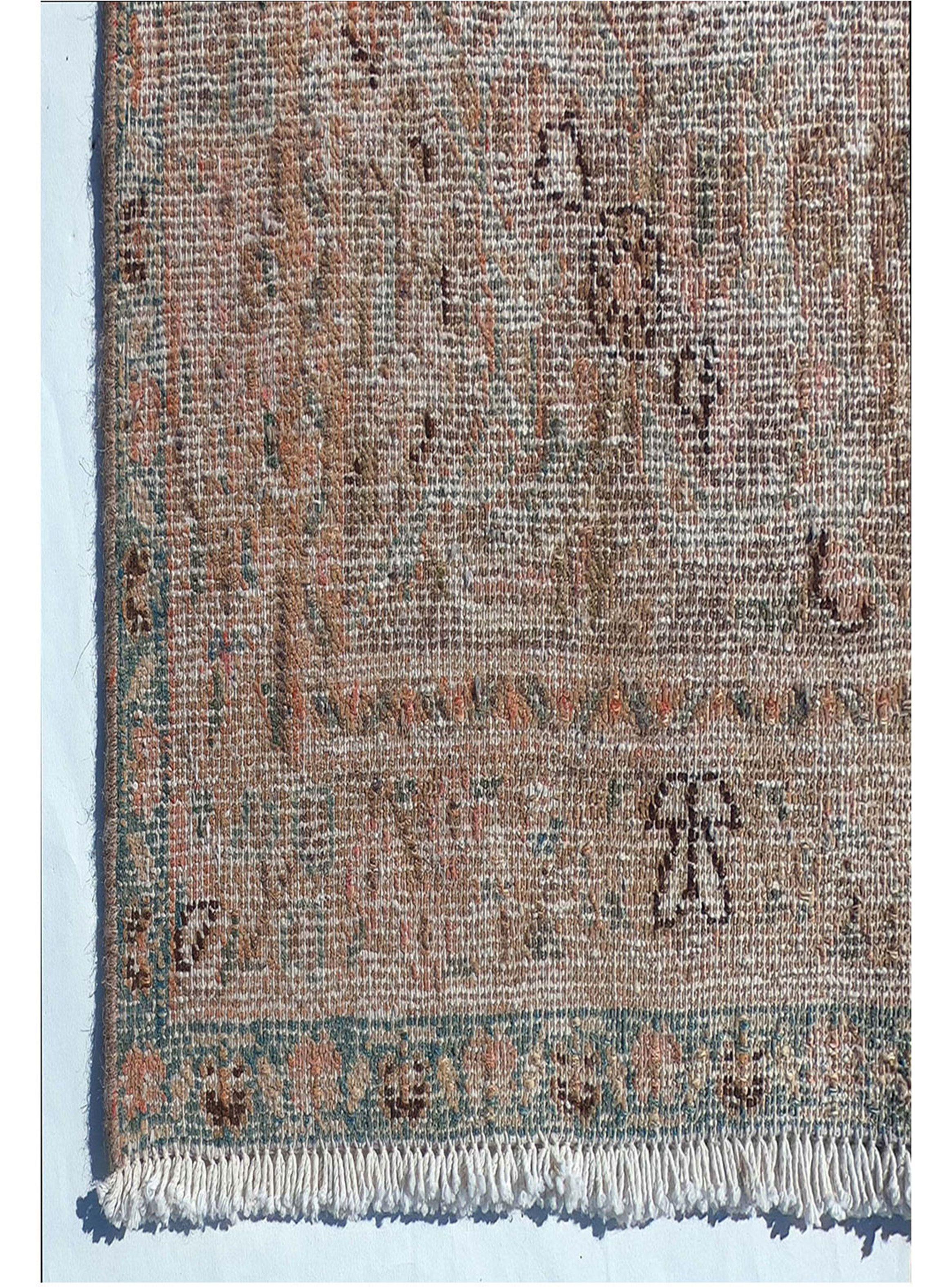 Alfombra Persa Vintage de Lana de 3.70 x 2.90 mts., AA734-2