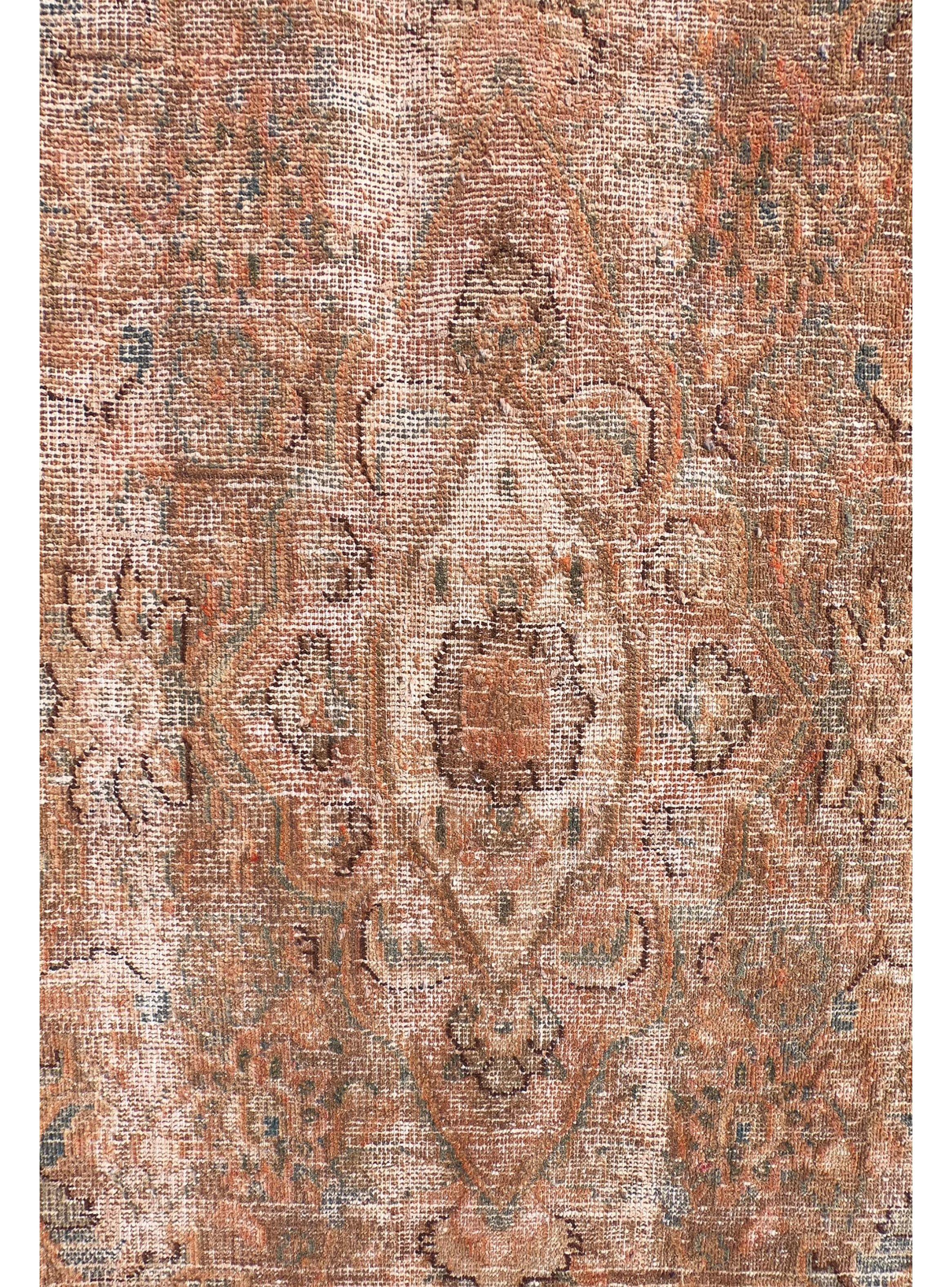 Alfombra Persa Vintage de Lana de 3.70 x 2.90 mts., AA734-3