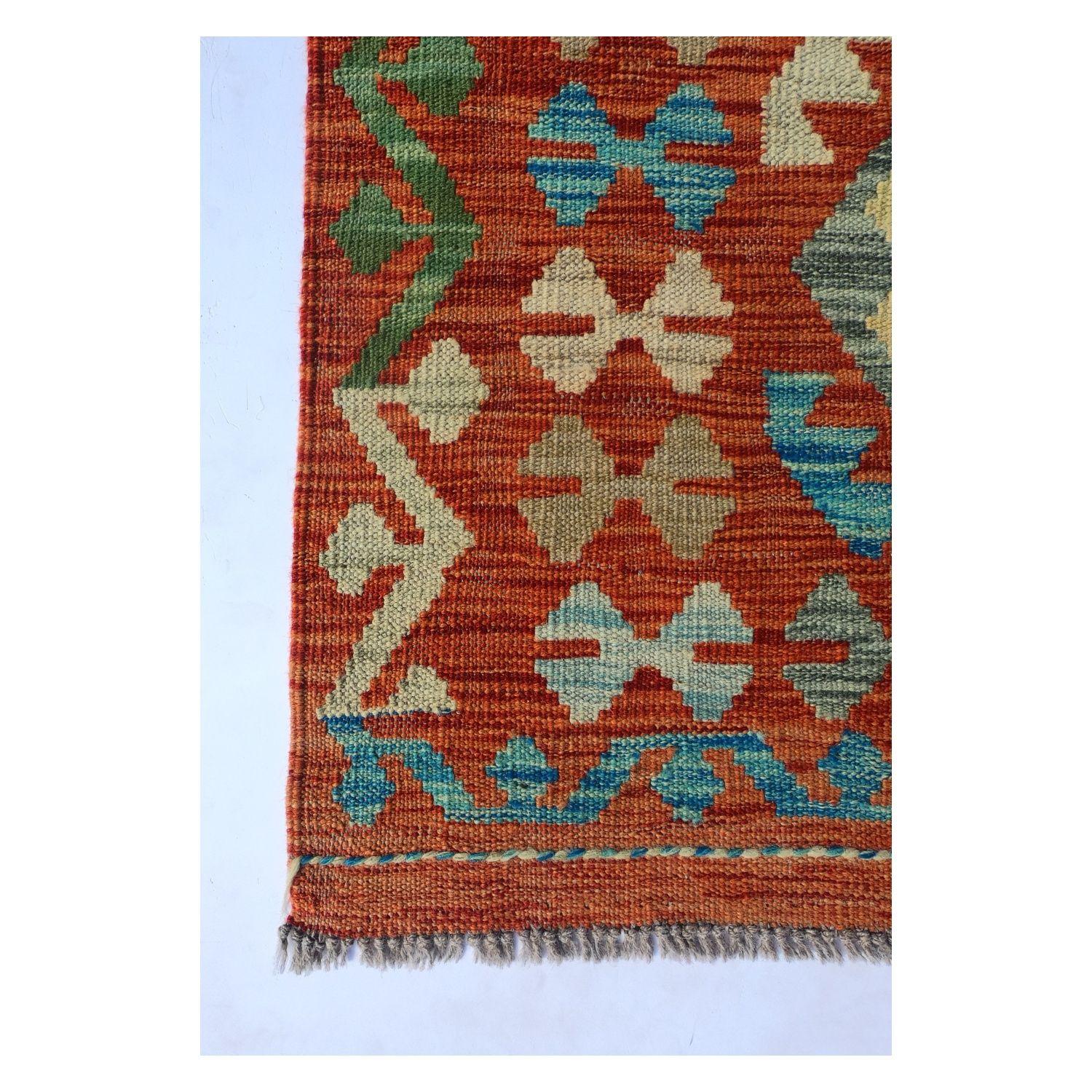 Alfombra Lana, Kelim Kashkuli 2.10 x 1.50 mts. 0039-2