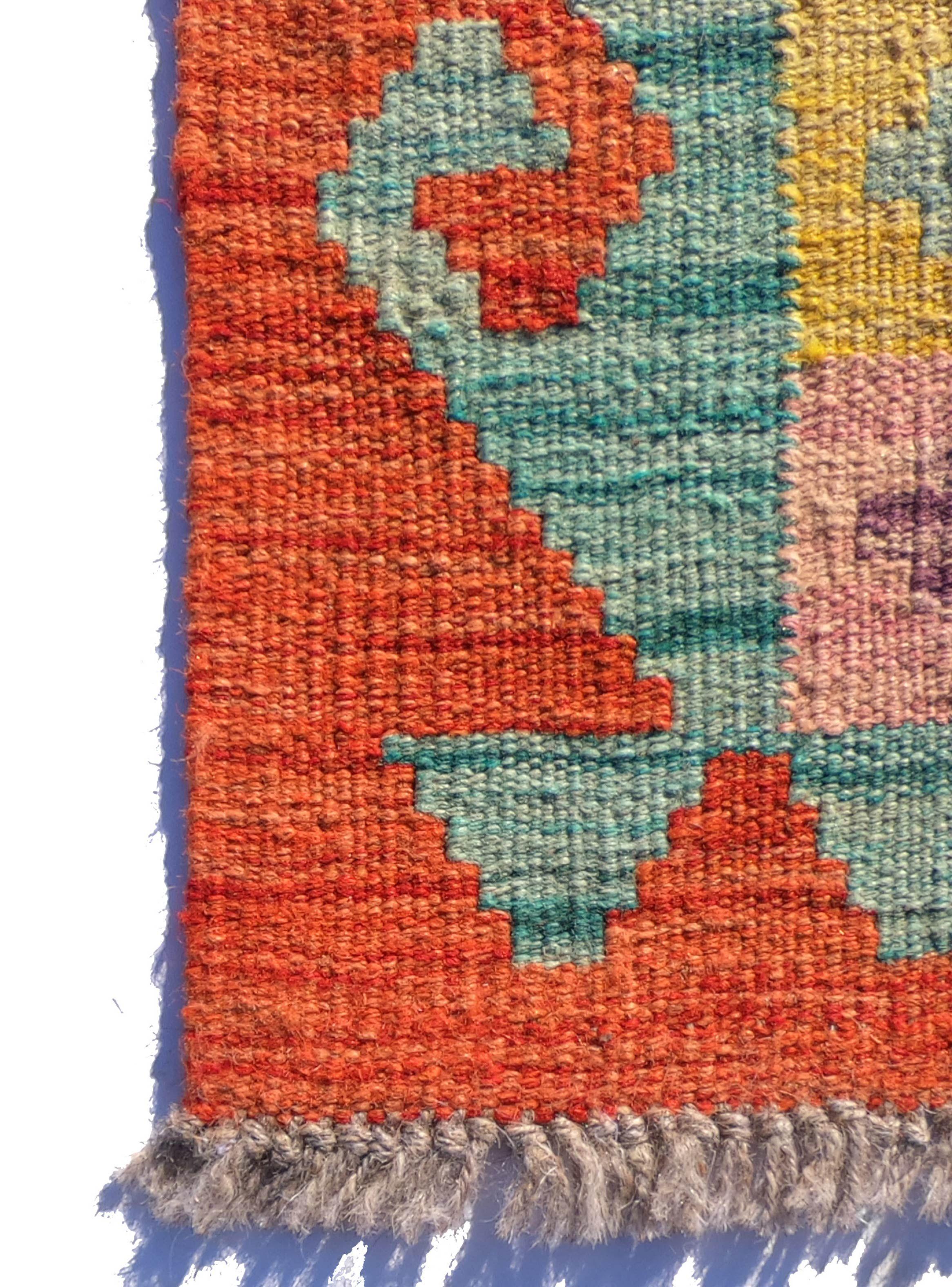 Alfombra de Lana Kelim Kashkuli 1.30 x 0.80 mts, K1446-2