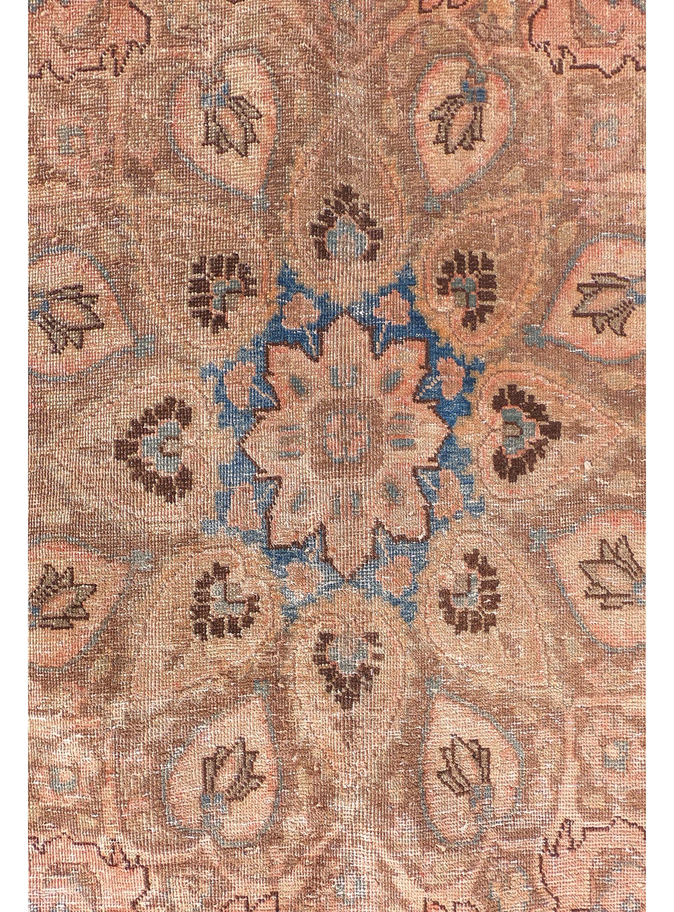 Alfombra Persa Vintage de Lana de 3.70 x 2.80 mts., AA733-3