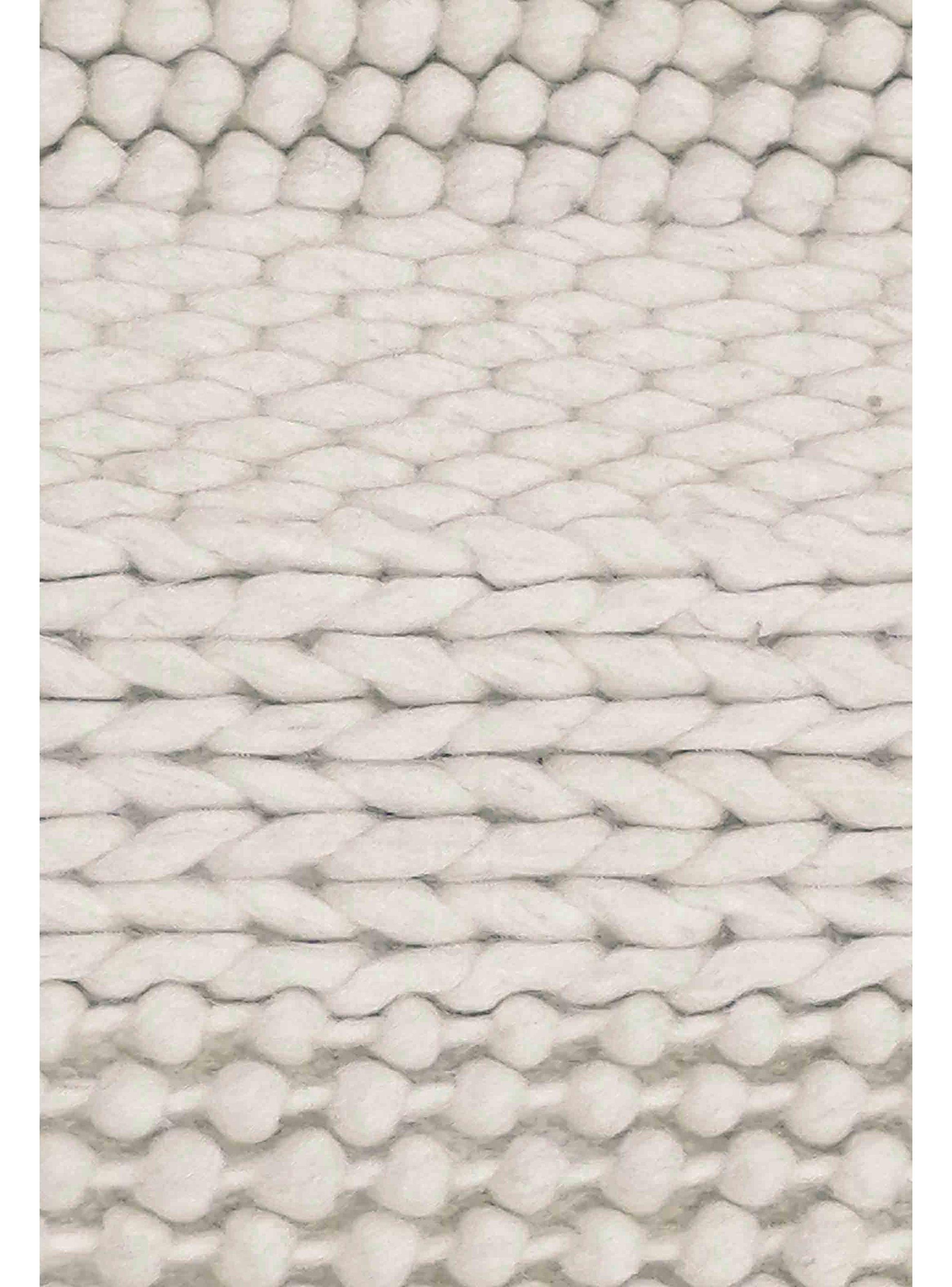 Alfombra de Lana Blanca Woolen nomad 2.40 x 1.70 mts, 0037-2