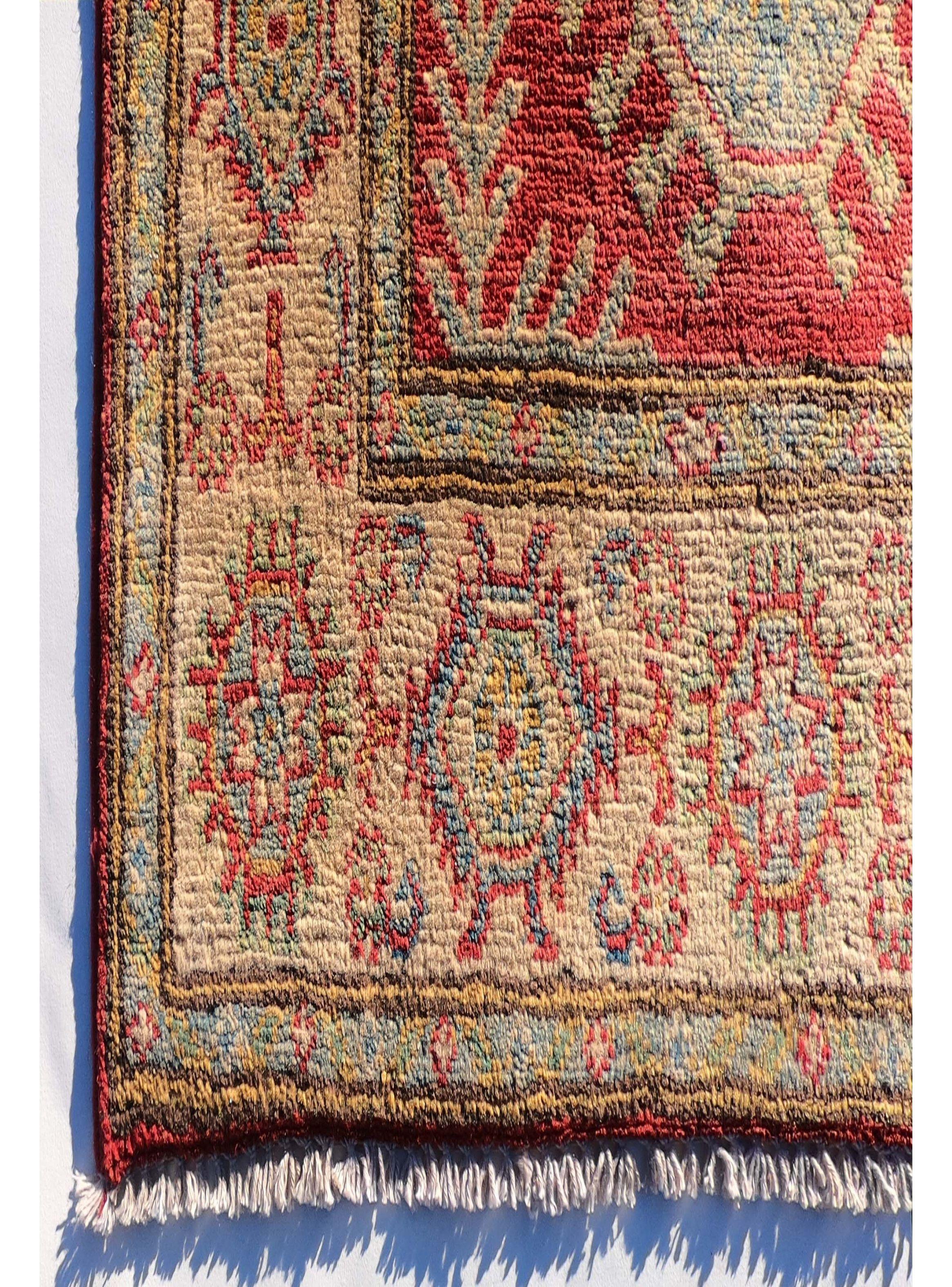 Alfombra Persa Clásica de Lana, Kazak de 2.00 x 0.80 mts., AA986-2