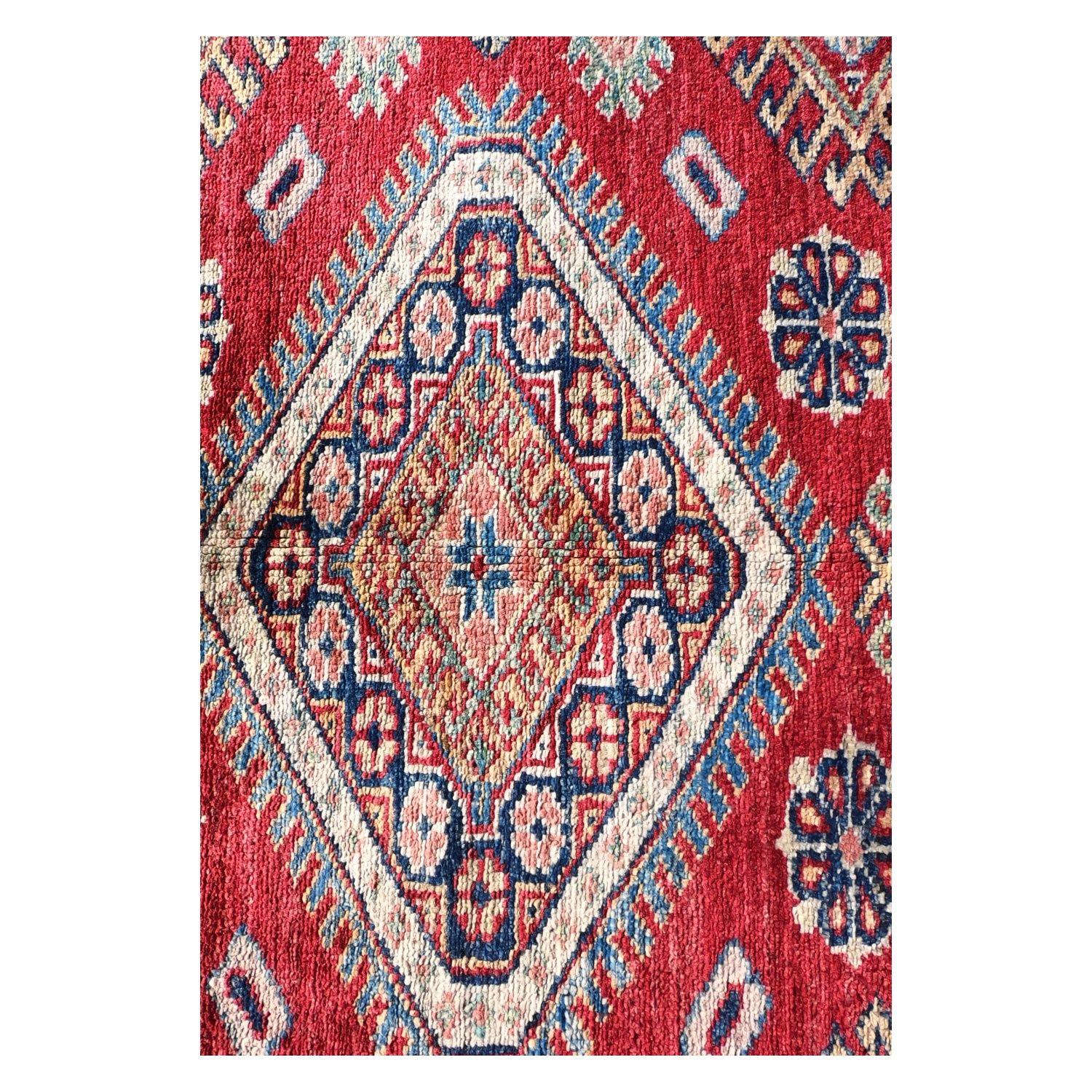 Alfombra Persa lana, Kazak Ghazni 1.90 x 1.50 mts. 0001-1