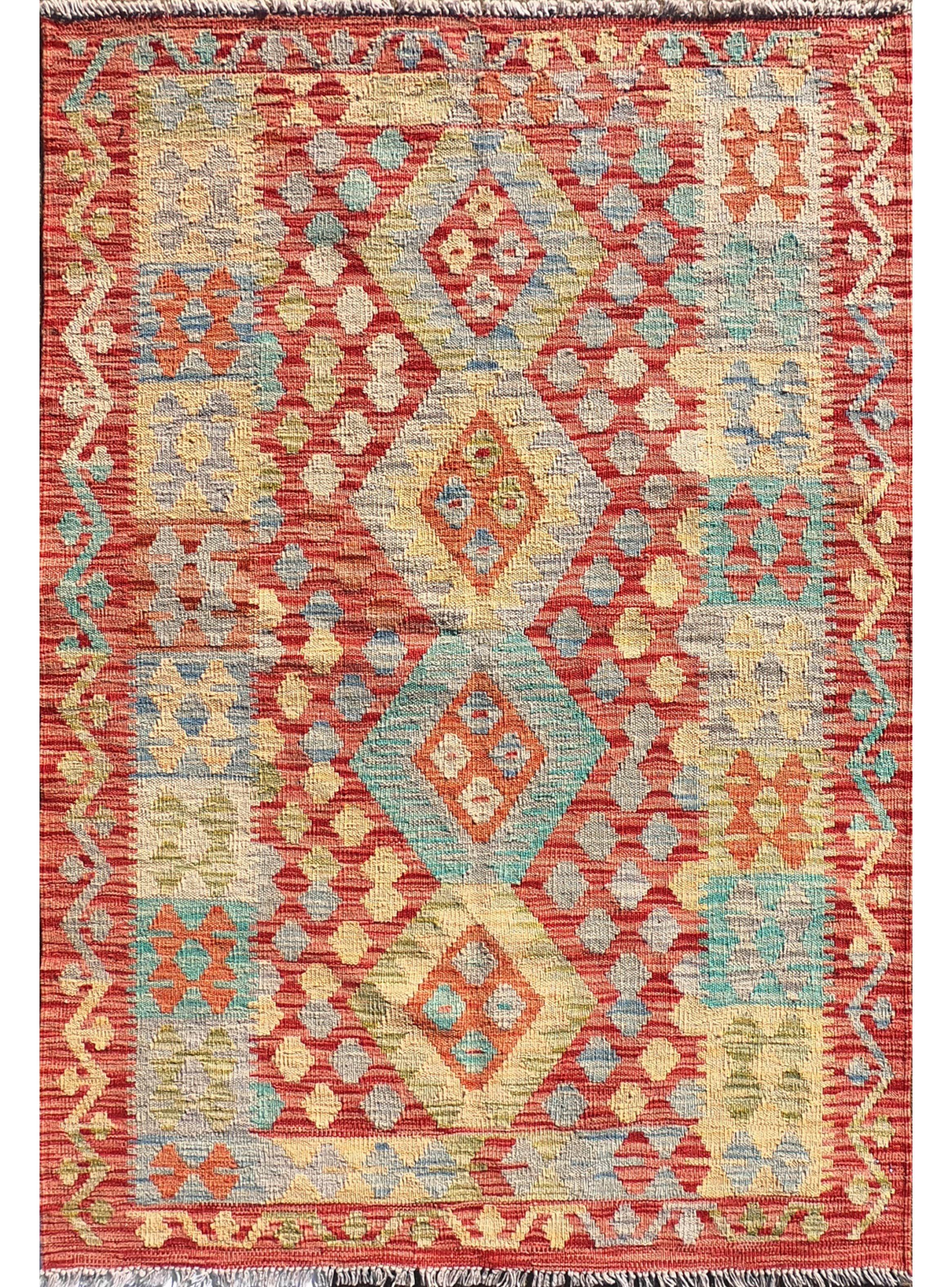 Alfombra de Lana Kelim Kashkuli 1.50 x 1.00 mts, K1454-0