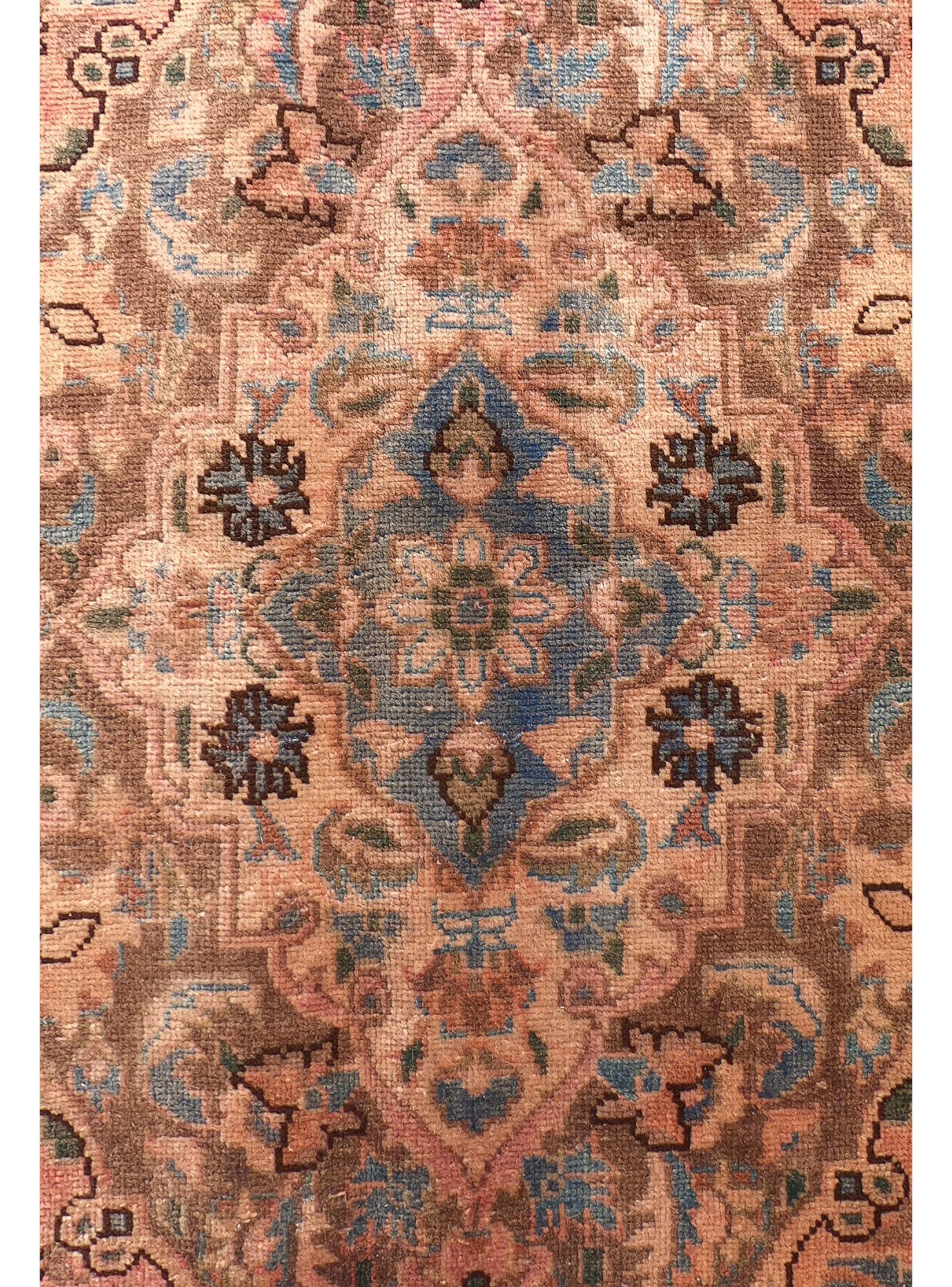 Alfombra Persa Vintage de Lana de 3.60 x 2.60 mts., AA724-3