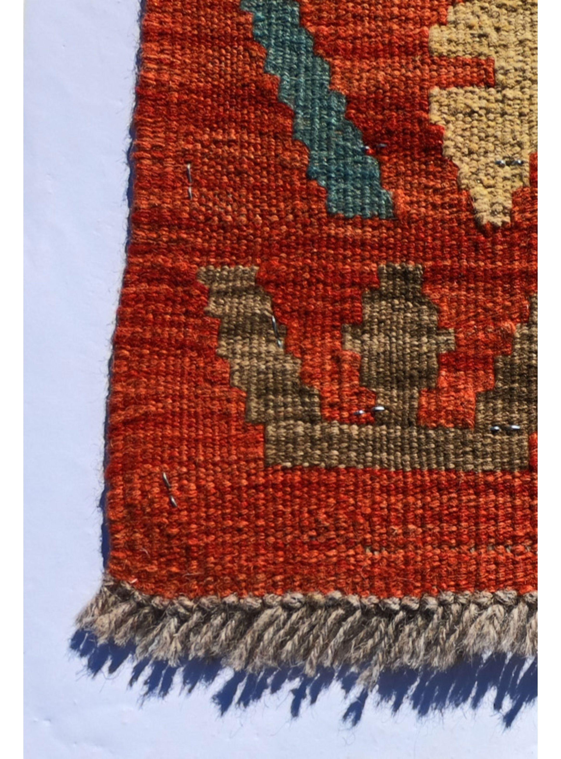 Alfombra de Lana Kelim Kashkuli de 1.60 x 0.80 mts., AA274-2