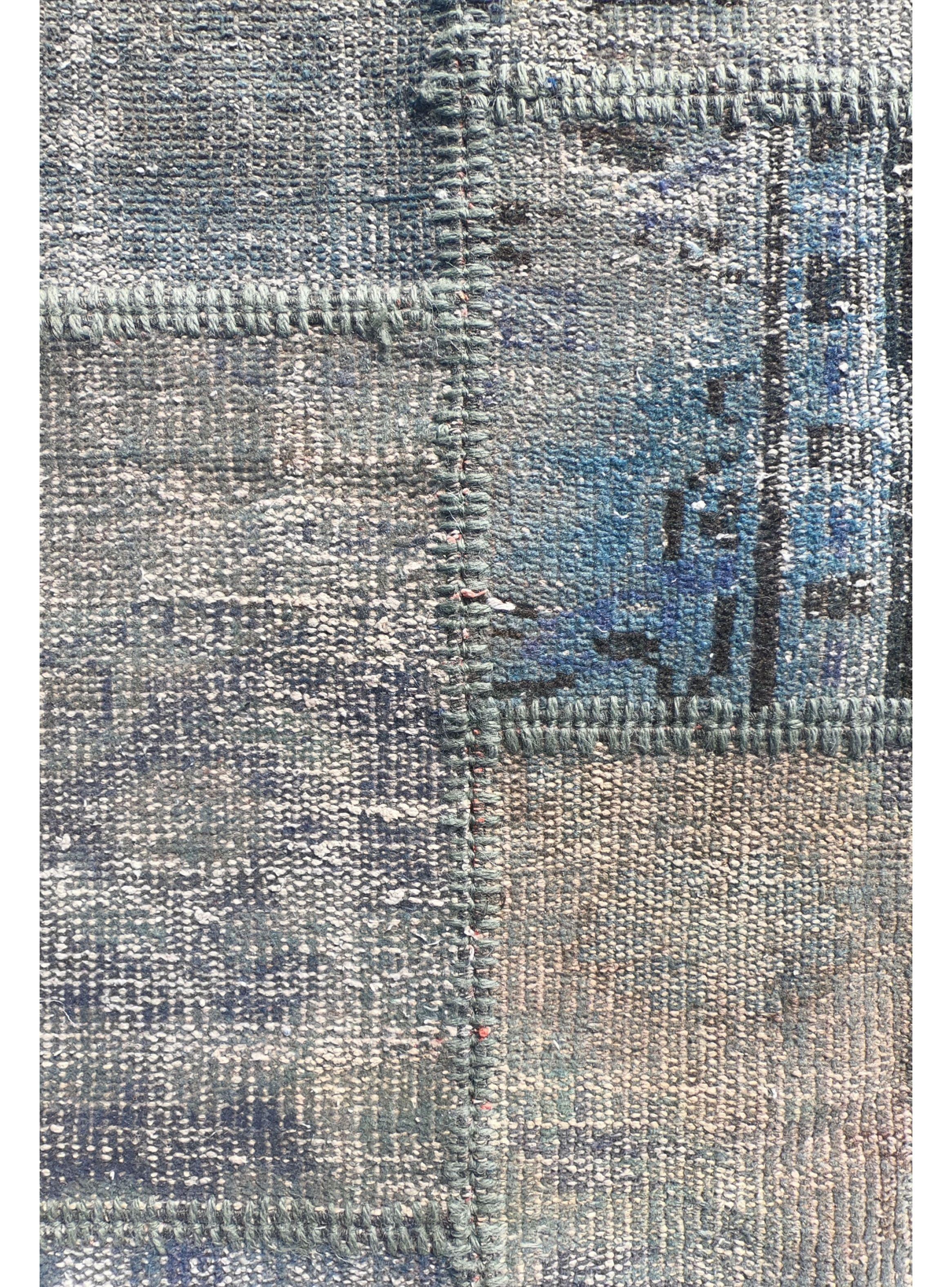 Alfombra Persa de Lana, Patchwork Vintage de 2.40 x 1.80 mts, AA069-3