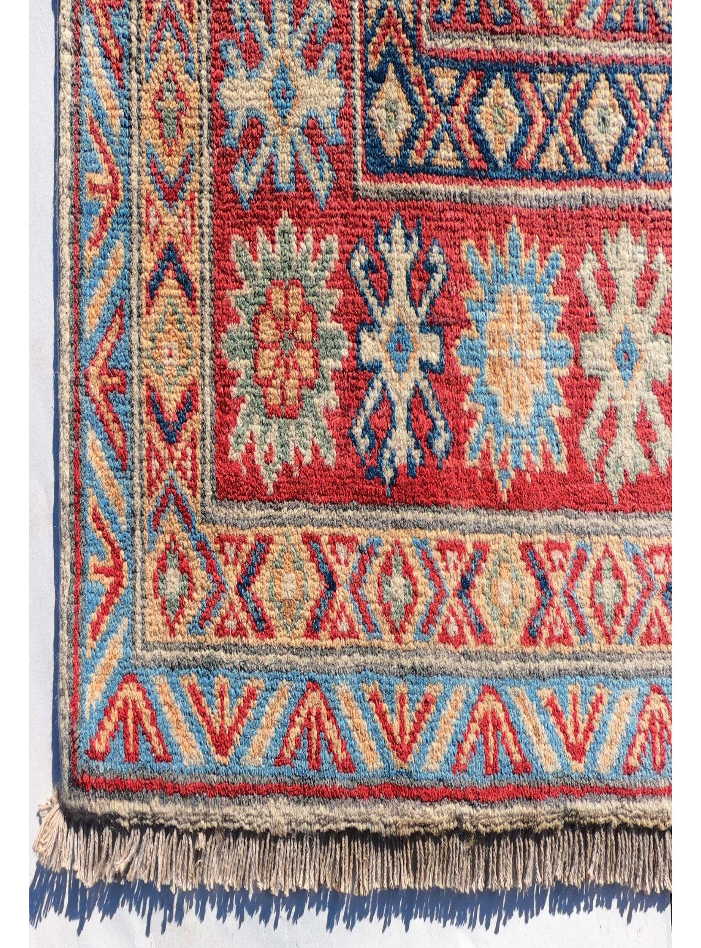 Alfombra Persa Clásica de Lana, Kazak de 2.00 x 1.50 mts., AA992-2