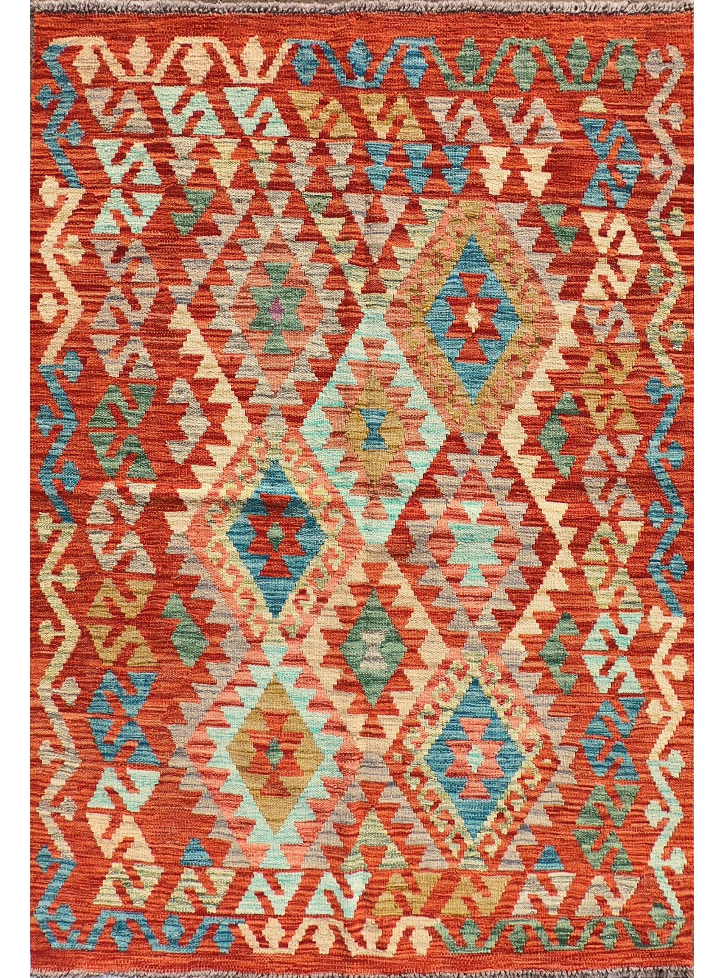 Alfombra de Lana Kelim Kashkuli 1.70 x 1.20 mts, K1467-0