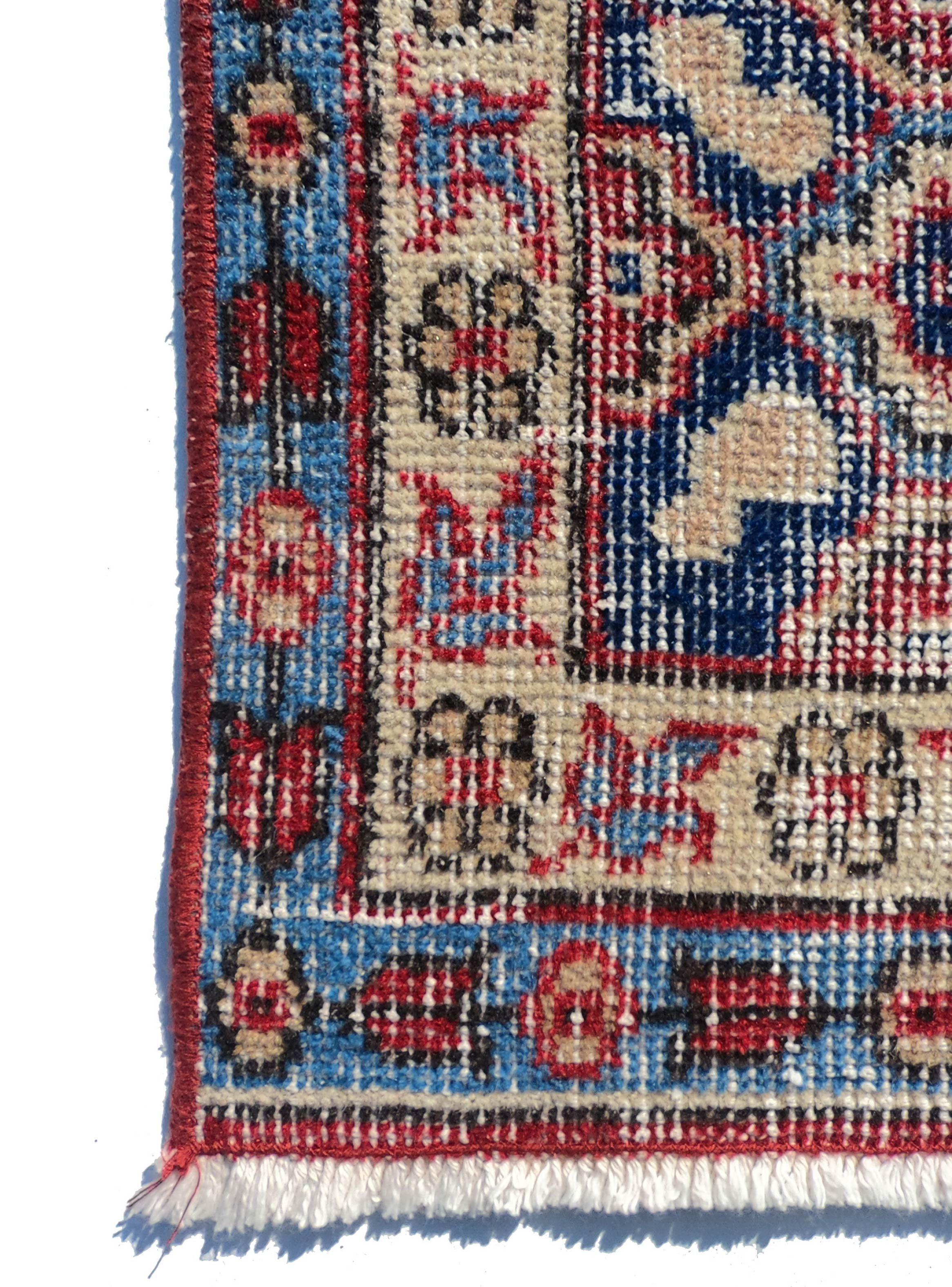 Alfombra Persa Vintage de Lana de 3.90 x 2.80 mts, AA120-2
