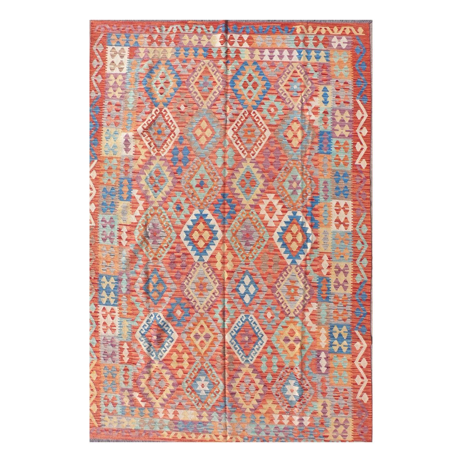 Alfombra Lana, Kelim Kashkuli 3.20 x 2.00 mts. 0001-0