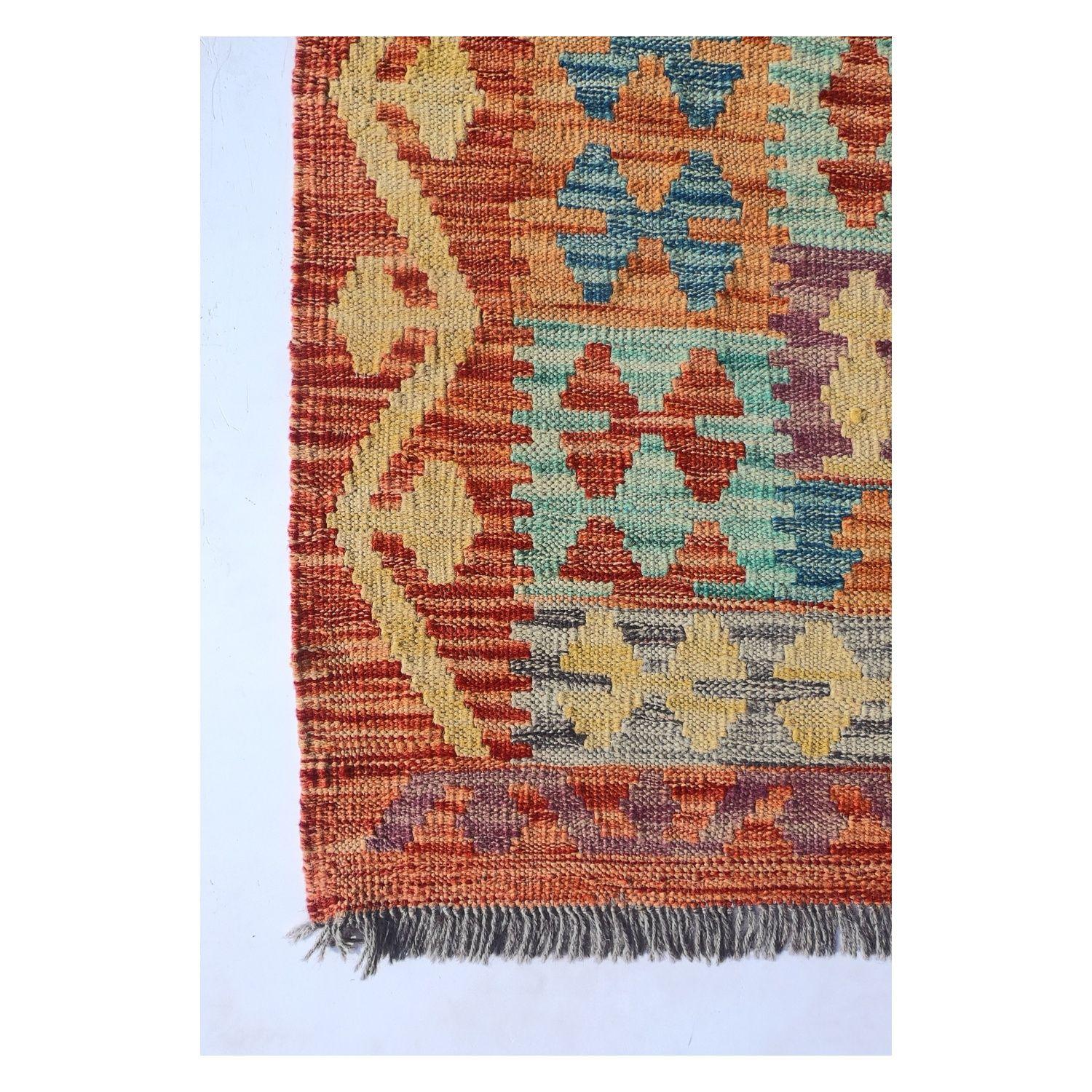 Alfombra Lana, Kelim Kashkuli 3.20 x 2.00 mts. 0001-2