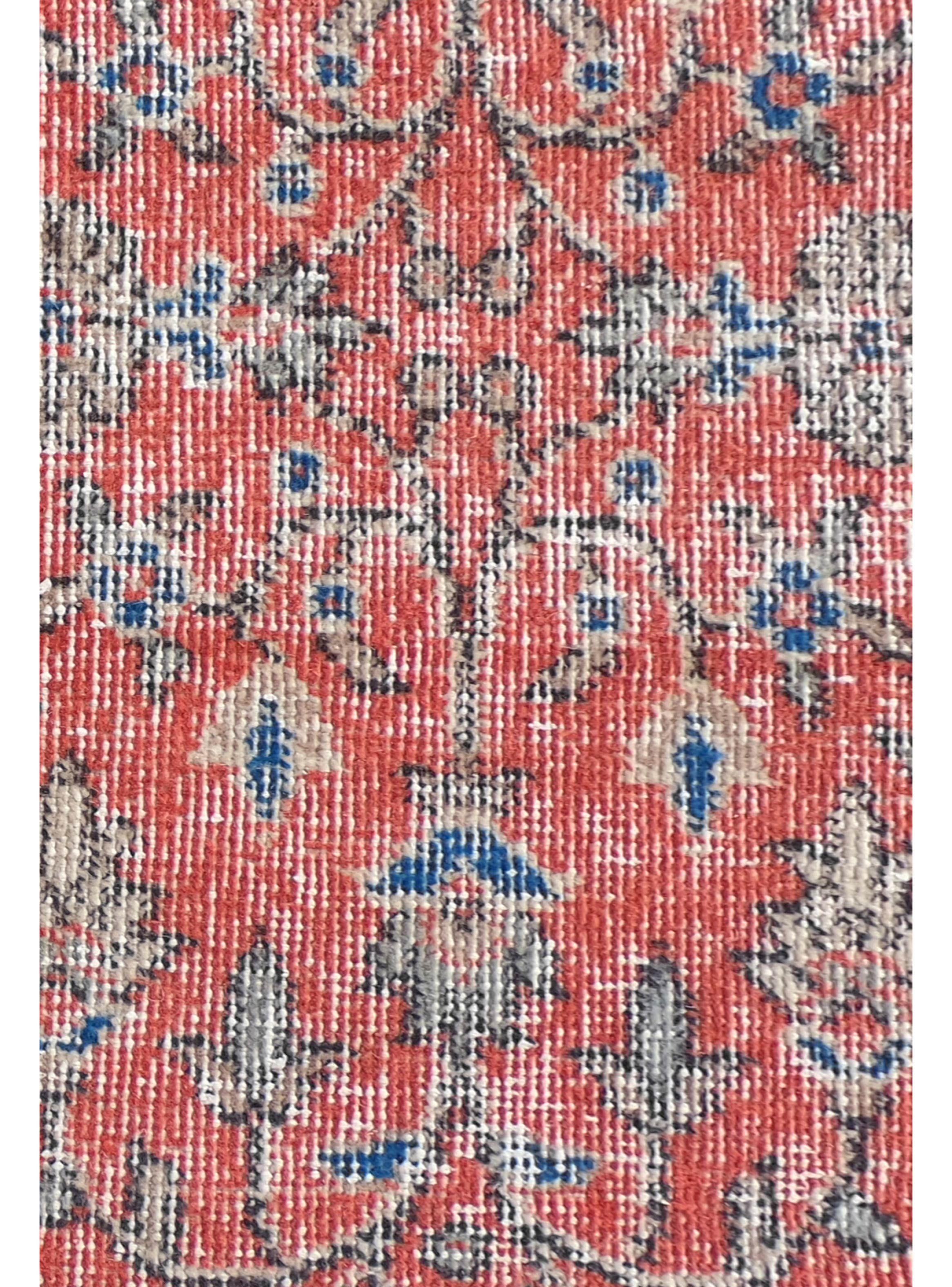 Alfombra Persa Vintage de Lana de 2.60 x 1.40 mts, AA028-2