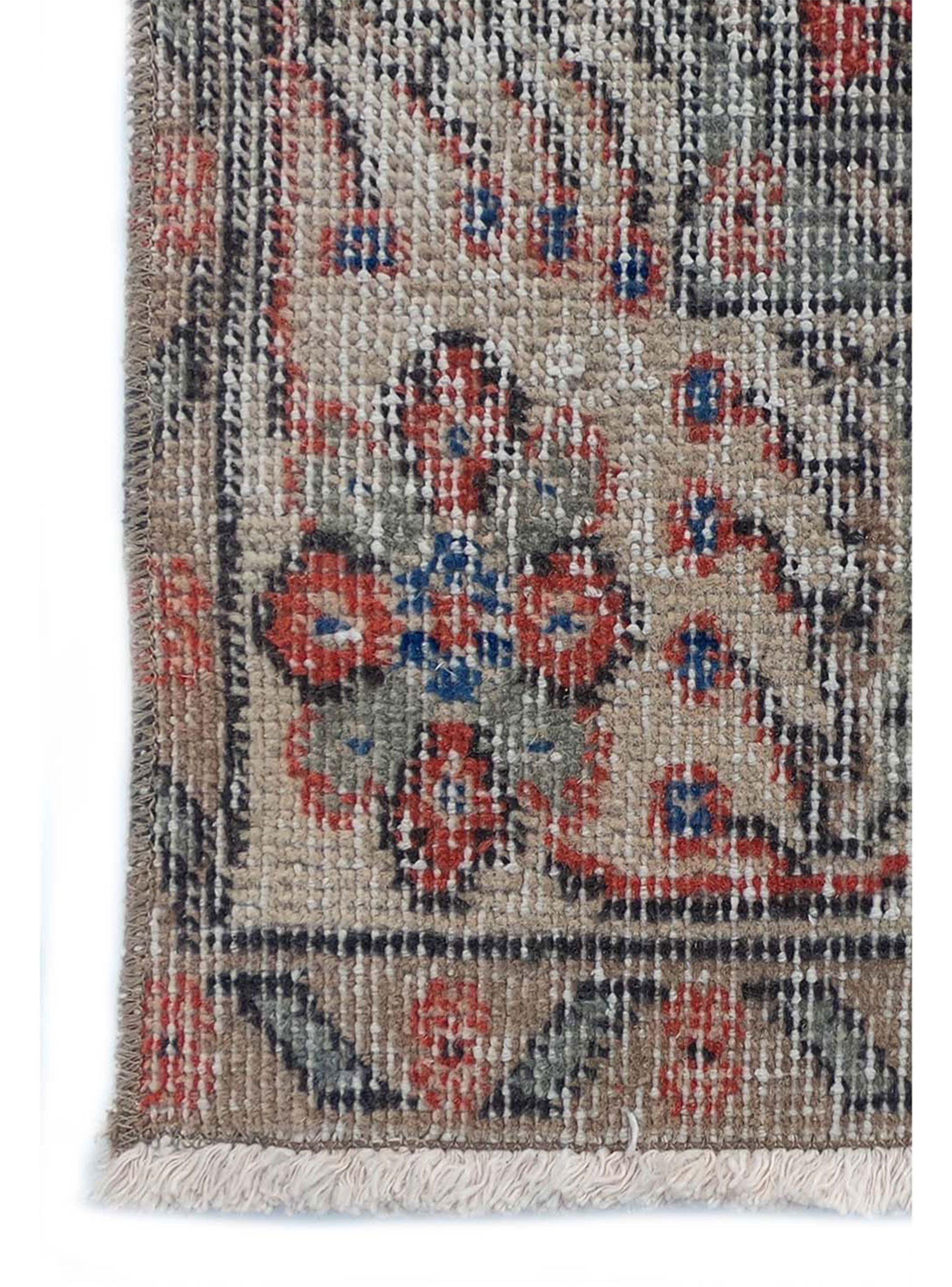 Alfombra Persa Vintage de Lana de 2.60 x 1.40 mts, AA028-5