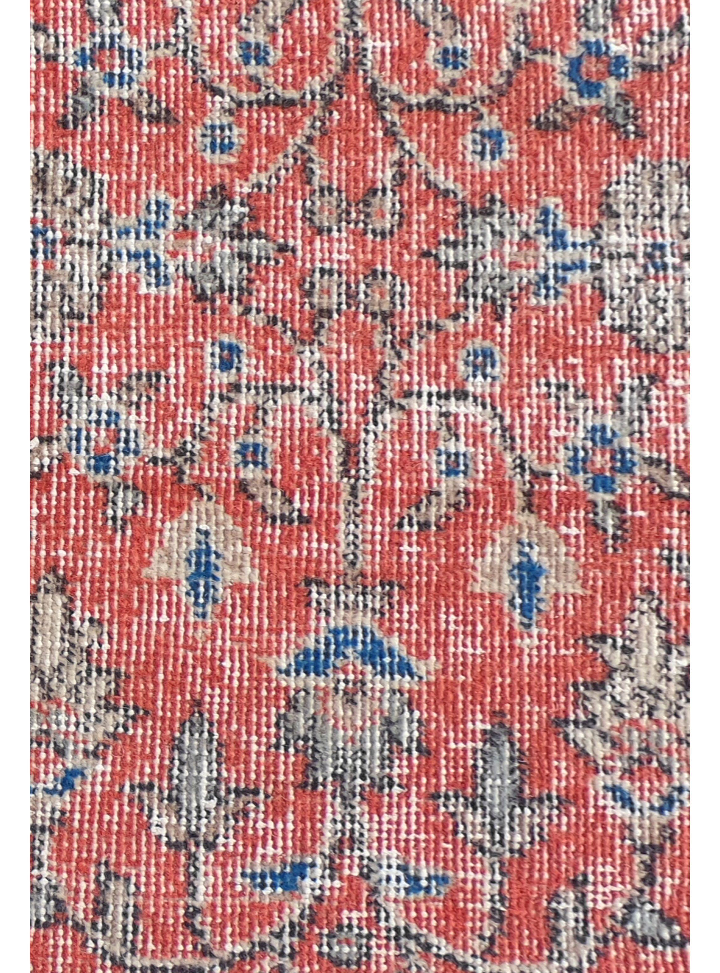 Alfombra Persa Vintage de Lana de 2.60 x 1.40 mts, AA028-5