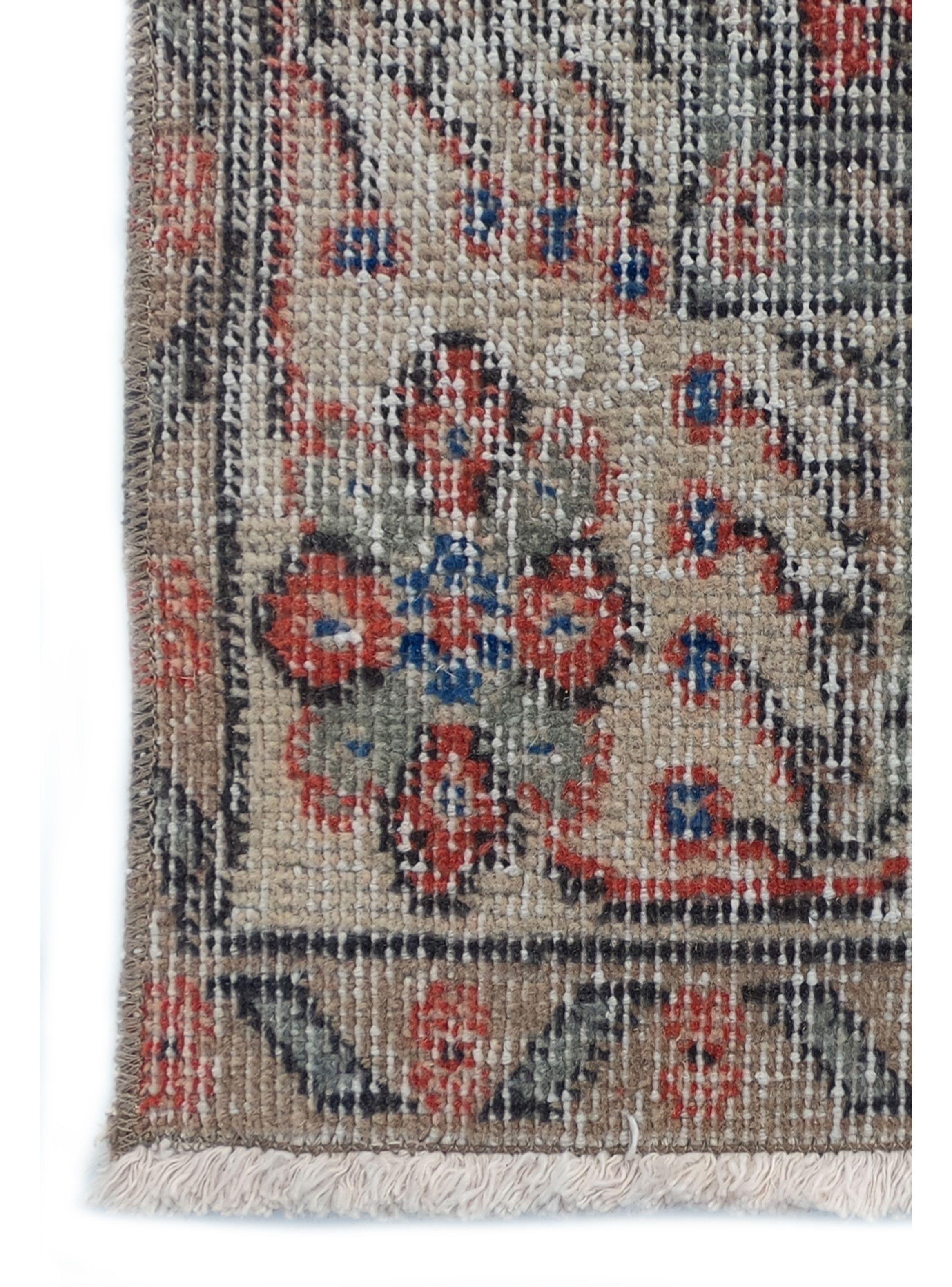 Alfombra Persa Vintage de Lana de 2.60 x 1.40 mts, AA028-8