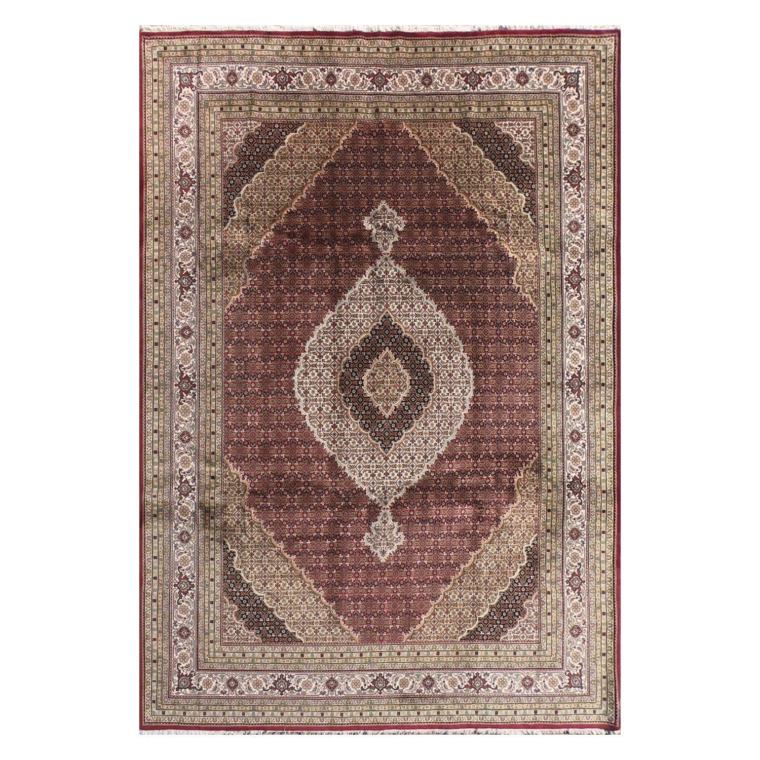 Alfombra Persa lana, Tabriz 3.70 x 2.80 mts. 0000-0