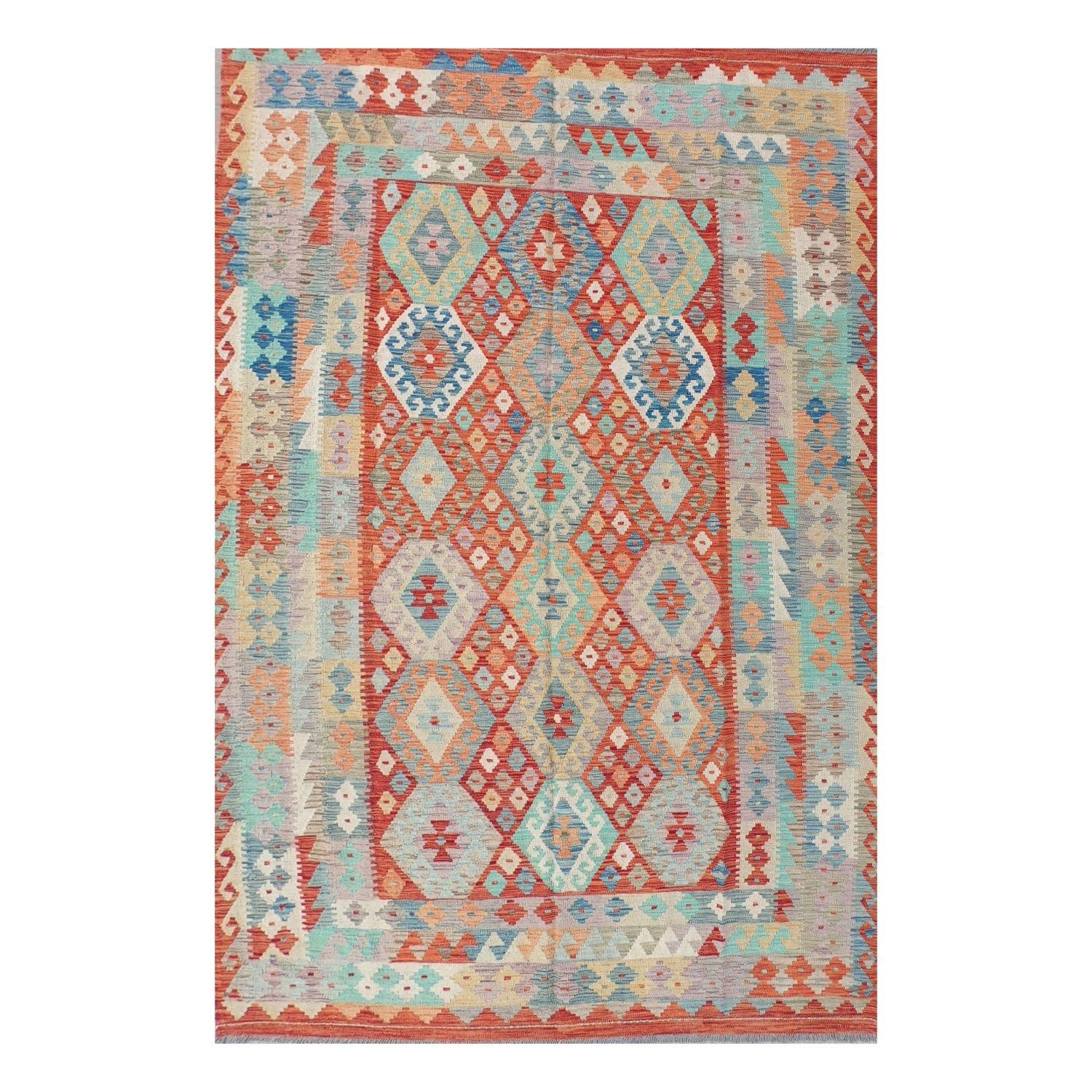Alfombra Lana, Kelim Kashkuli 3.10 x 2.00 mts. 0051-0