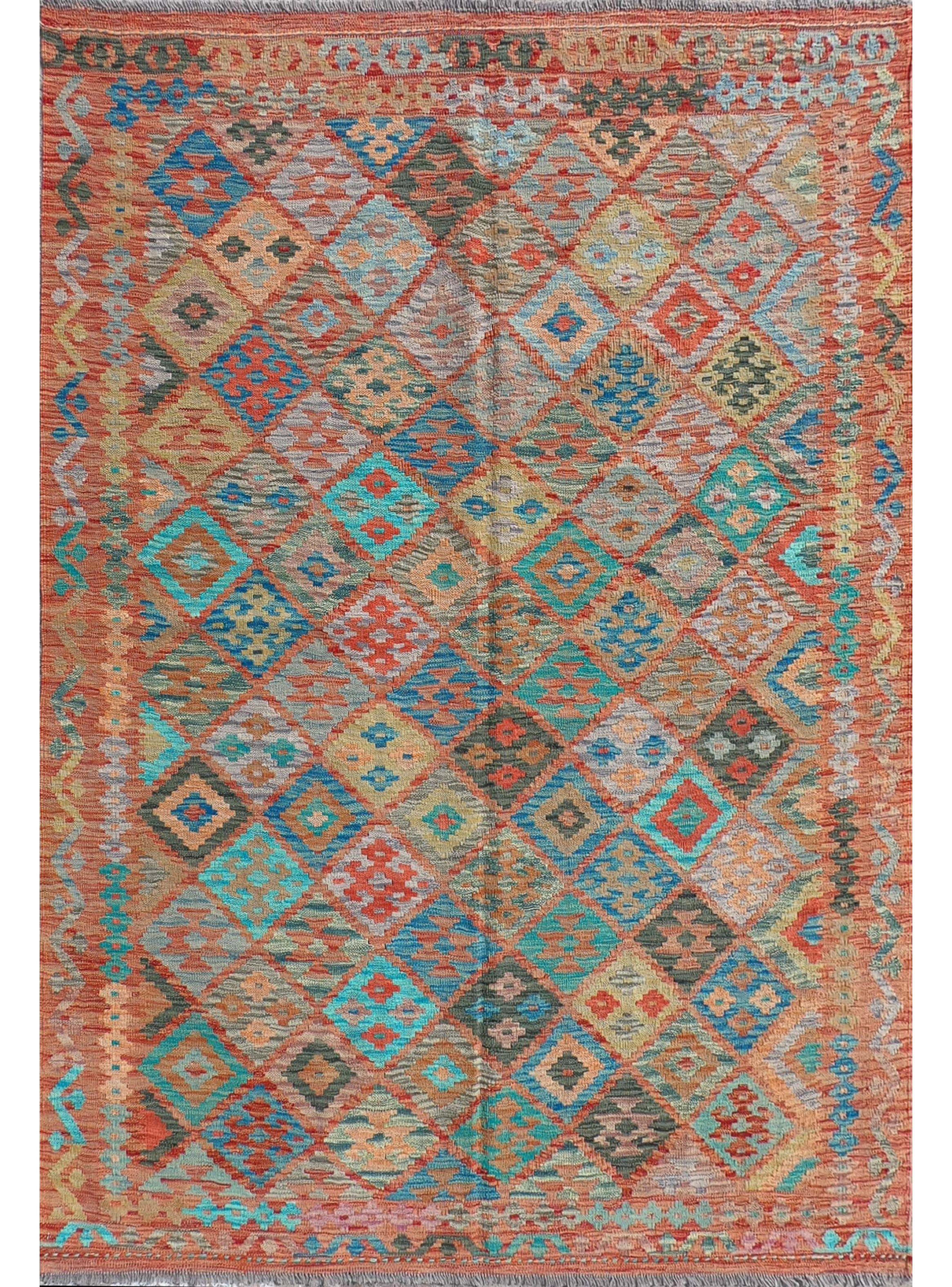 Alfombra de Lana Kelim Kashkuli de 2.00 x 1.60 mts., AA856-1
