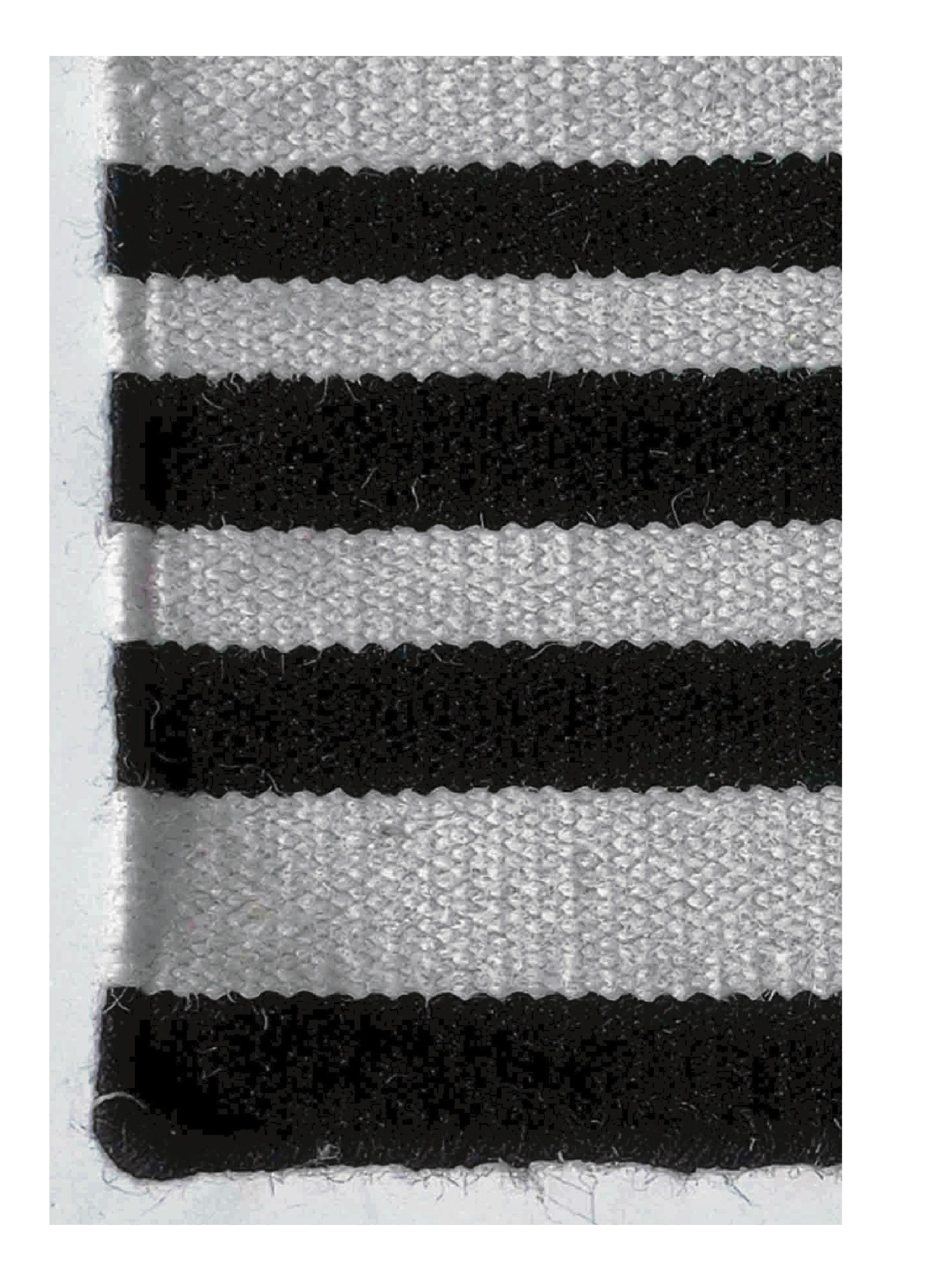 Alfombra de Lana blanco y negro,Kelim Stripe 2.90 x 2.00 mts, 0514-3