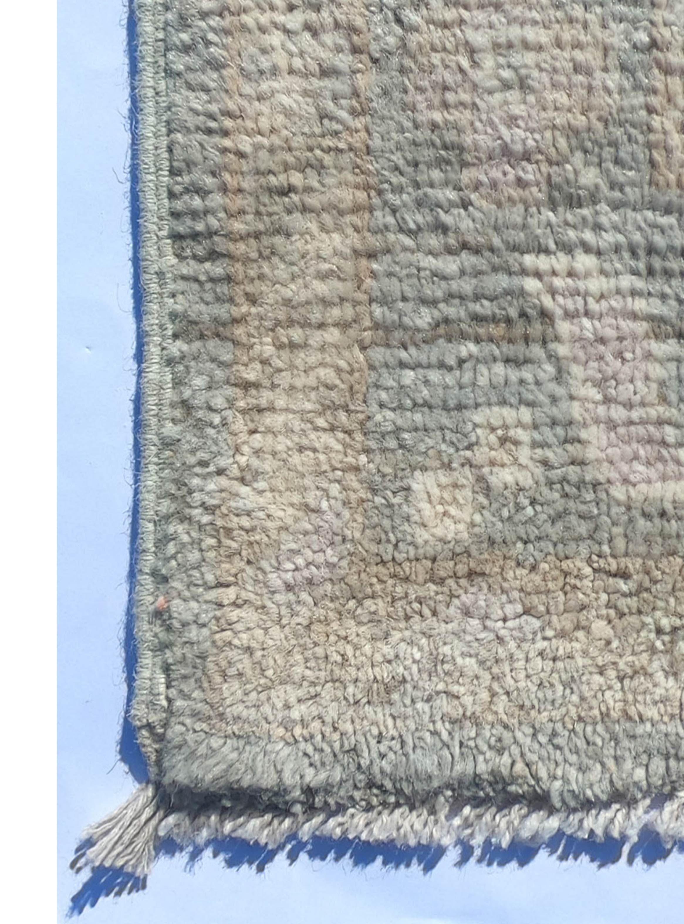 Alfombra Persa Clásica de Lana tonos neutros, Karachi 3.60 x 1.00 mts, KC040-2