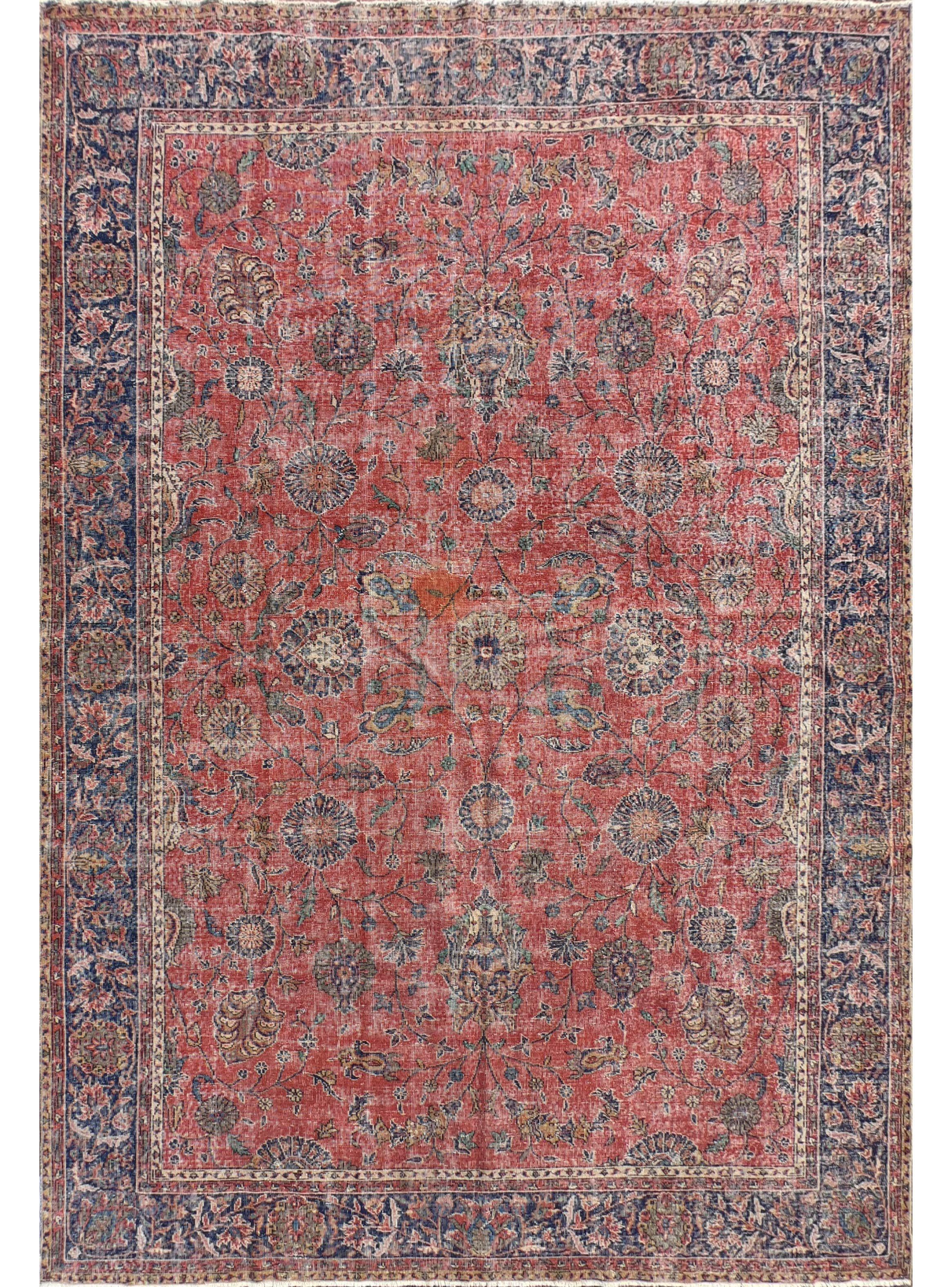 Alfombra Persa Vintage de Lana de 3.60 x 2.50 mts, AA112-0