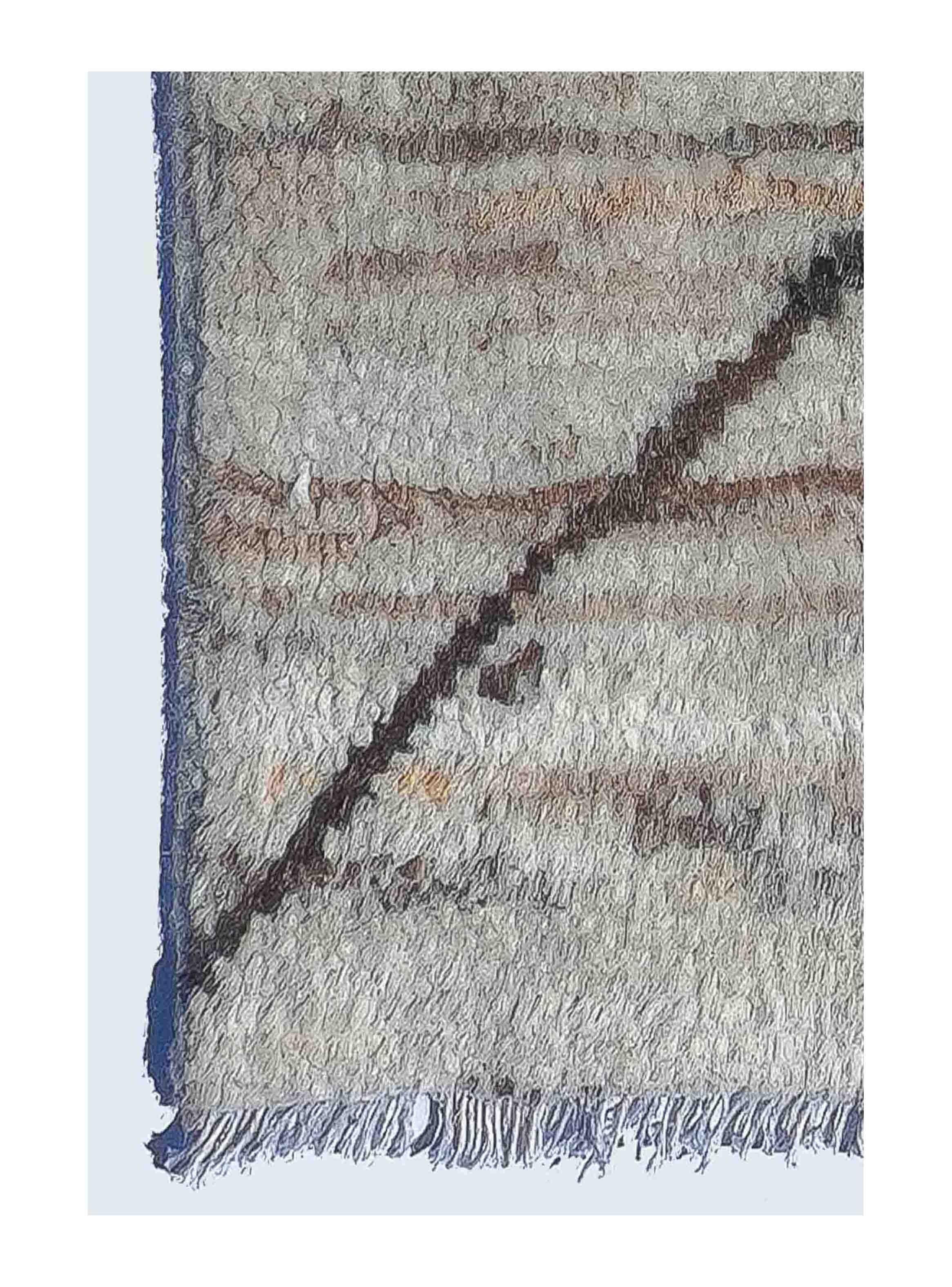 Alfombra Persa Clásica de Lana tonos neutros, Malakian 4.00 x 2.90 mts, K0024-2