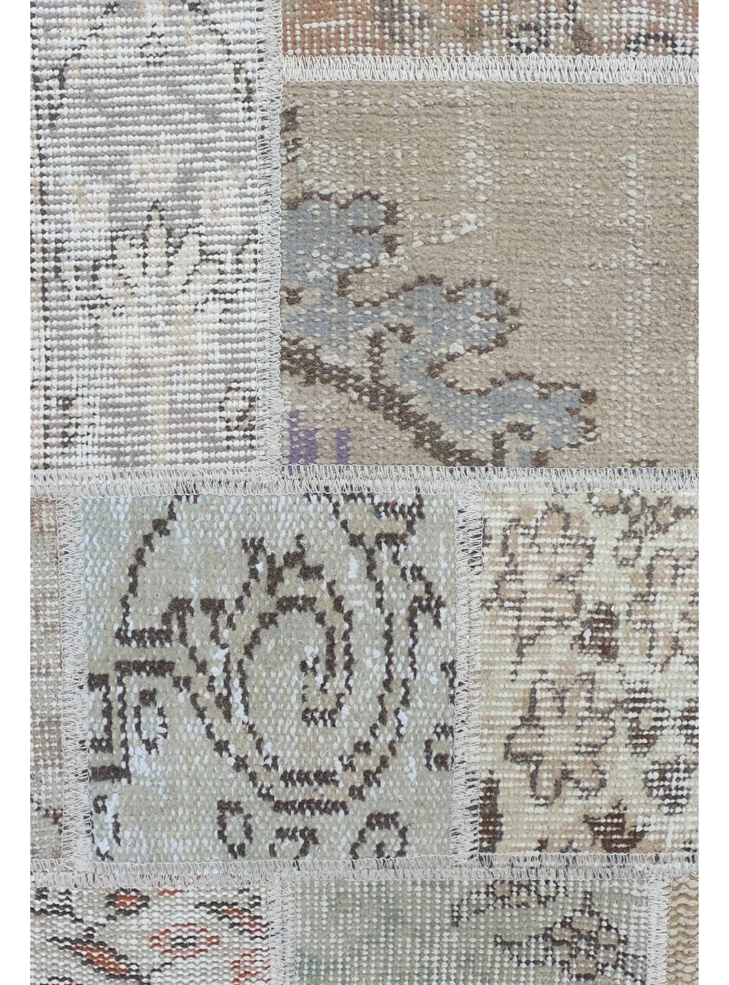Alfombra Persa de Lana, Patchwork Estambul de 4.00 x 0.80 mts, AA026-1