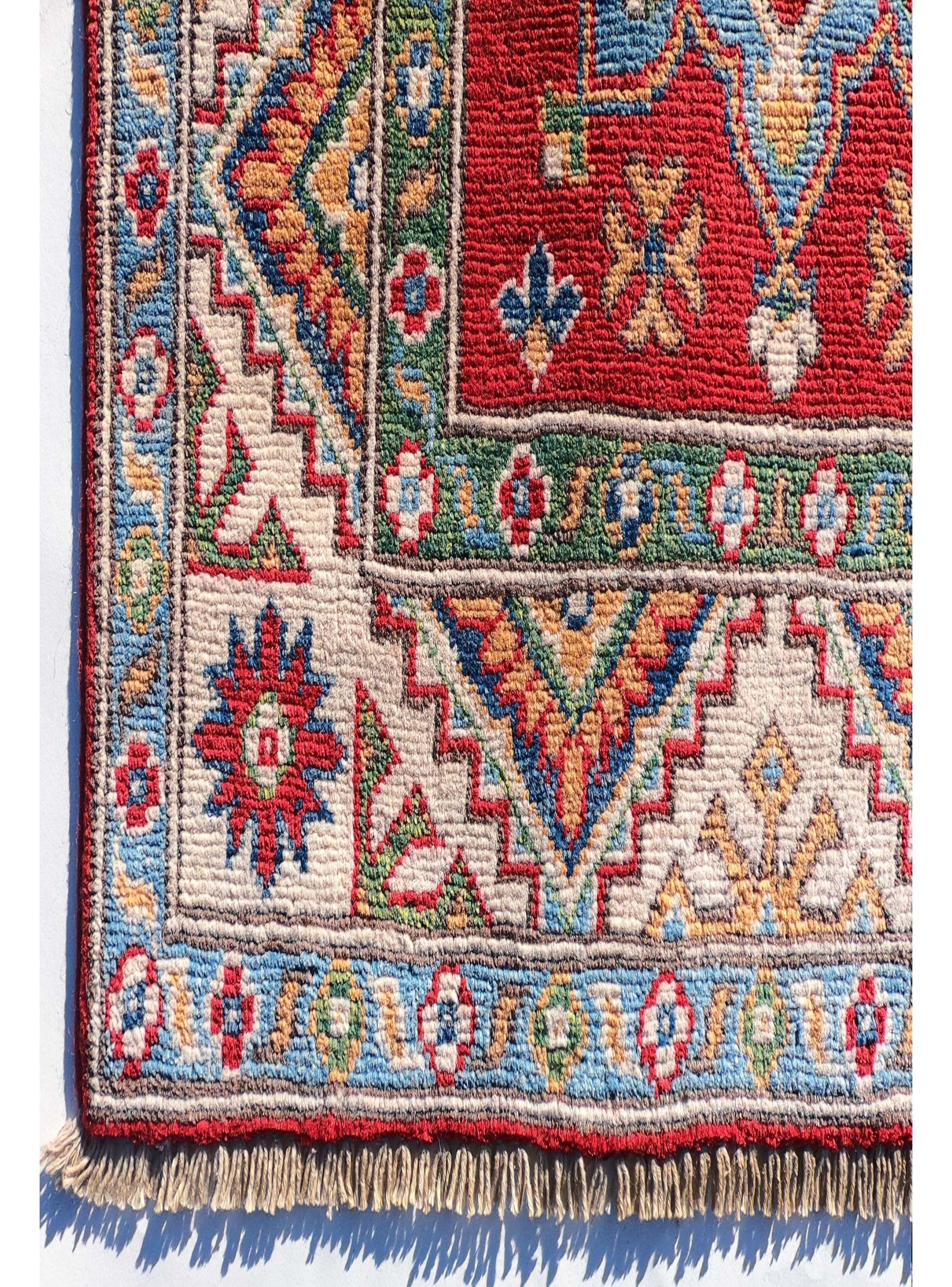 Alfombra Persa Clásica de Lana, Kazak de 2.90 x 0.80 mts., AA1009-2