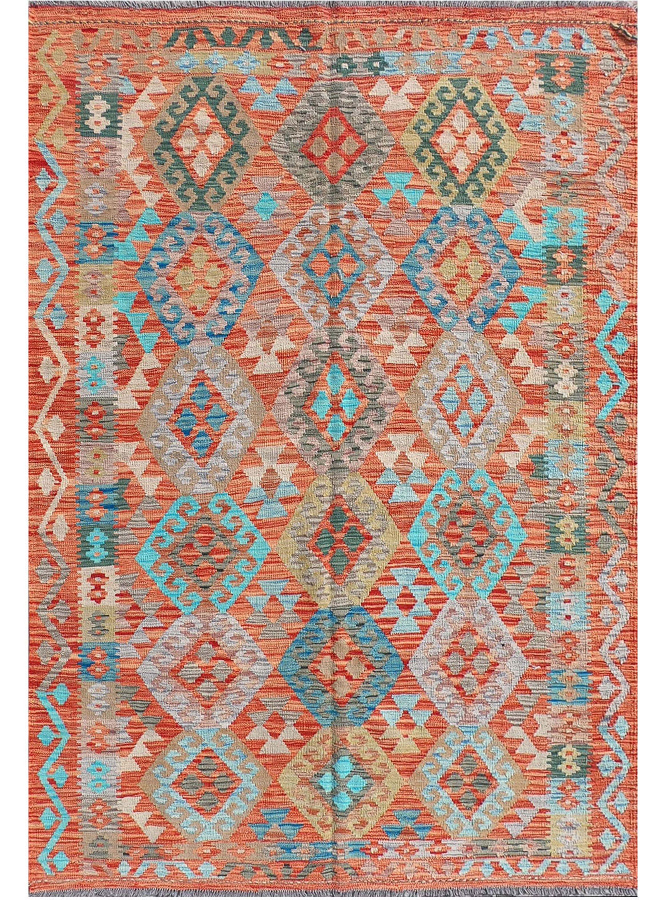 Alfombra de Lana Kelim Kashkuli de 2.10 x 1.60 mts., AA859-0