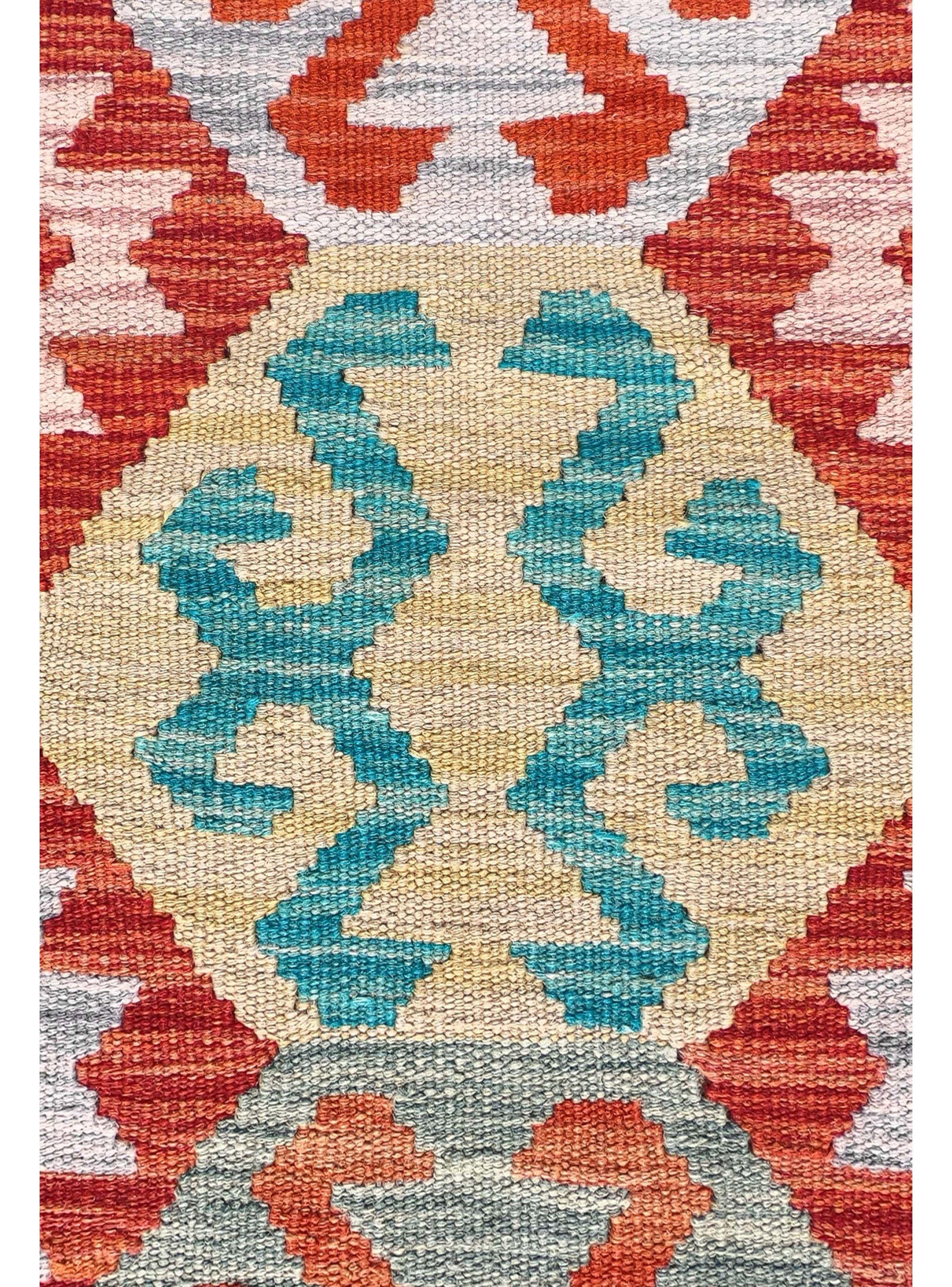 Alfombra de Lana Kelim Kashkuli de 1.30 x 0.80 mts., AA796-3